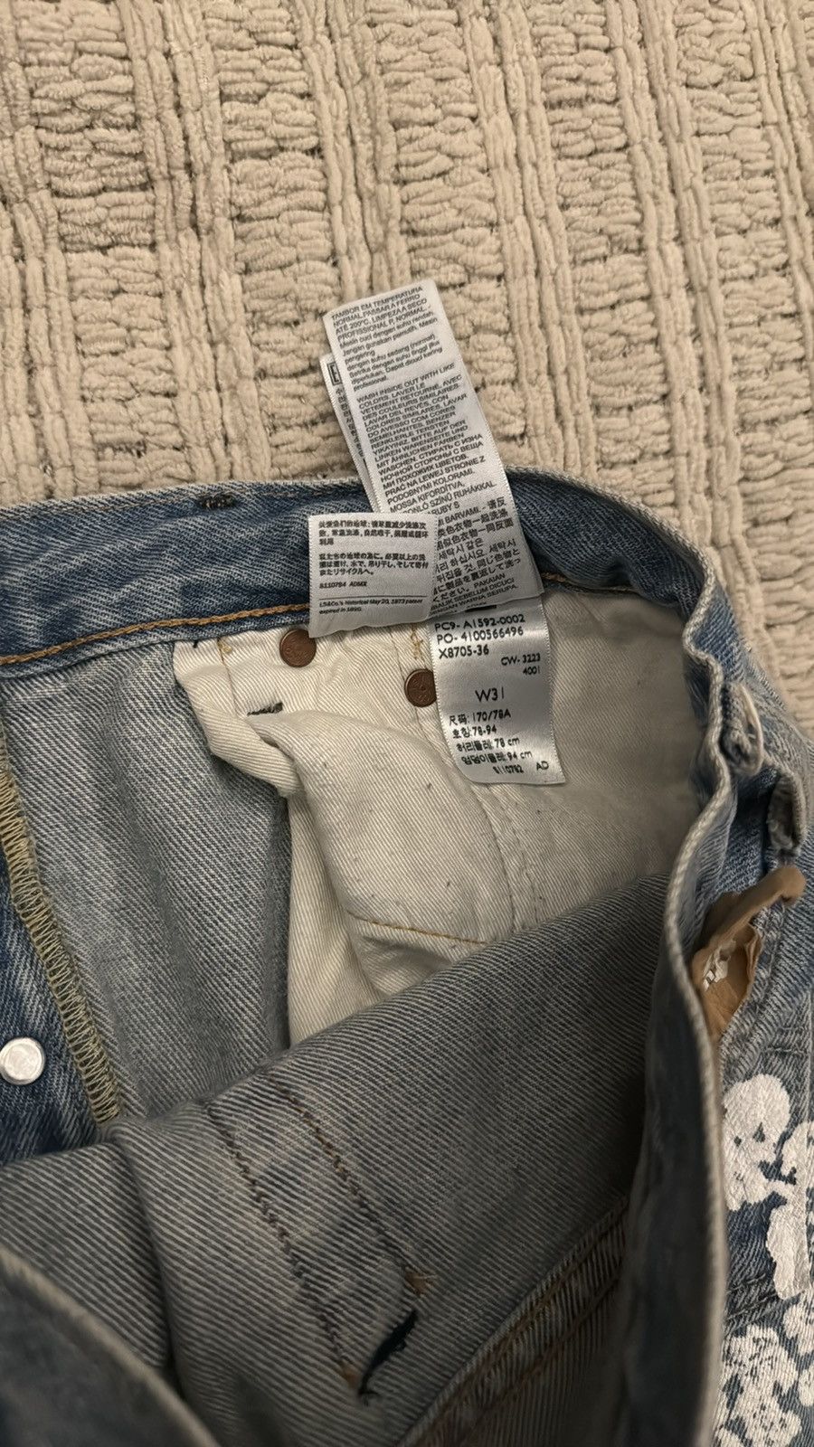 DENIM TEARS DENIM TEARS X LEVI’S COTTON WREATH JEAN Size US 31 - 4 Thumbnail