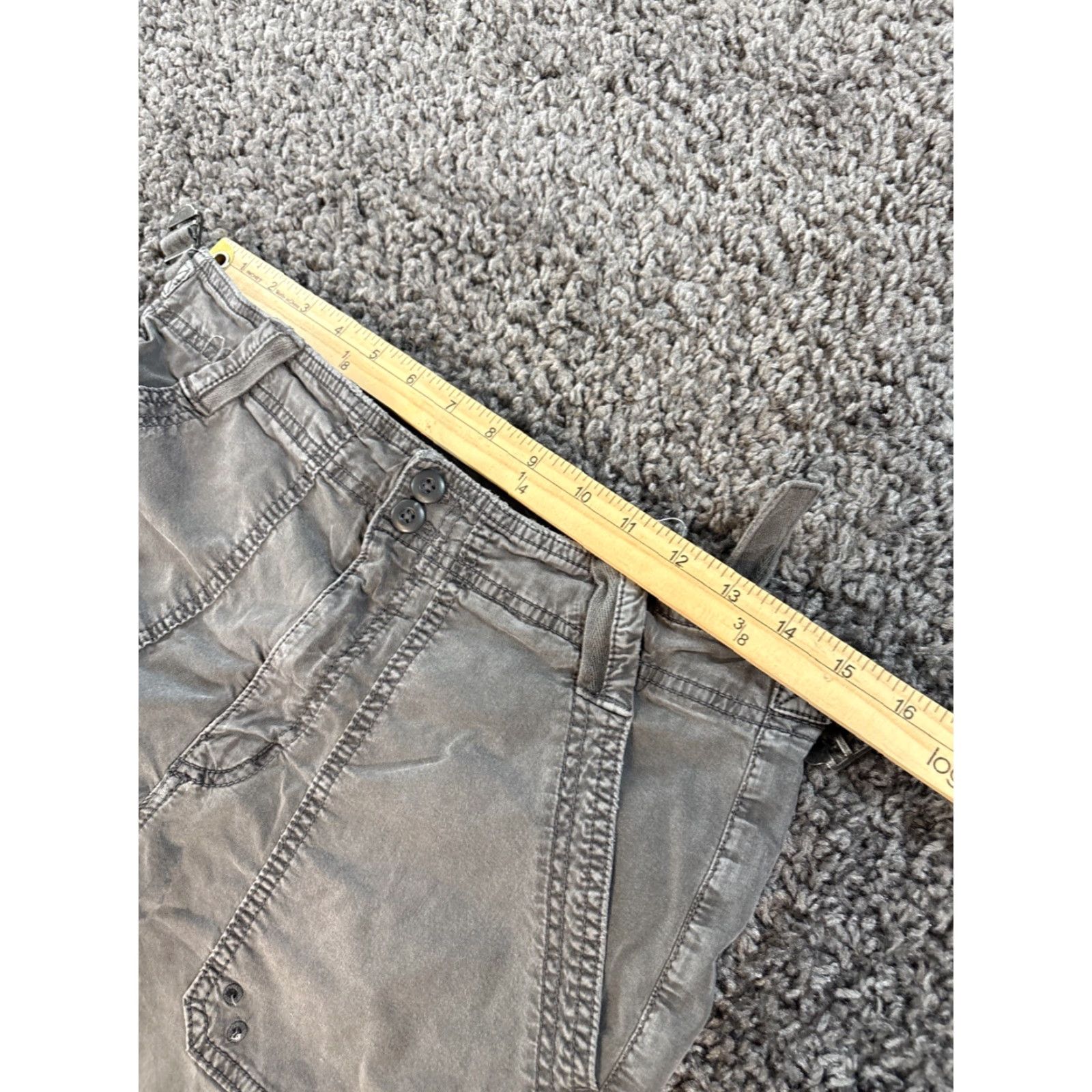 Vintage American Eagle Jeans Stovepipe Womens Size 6 Short Stretch Distressed Gray Size 28" / US 6 / IT 42 - 4 Thumbnail