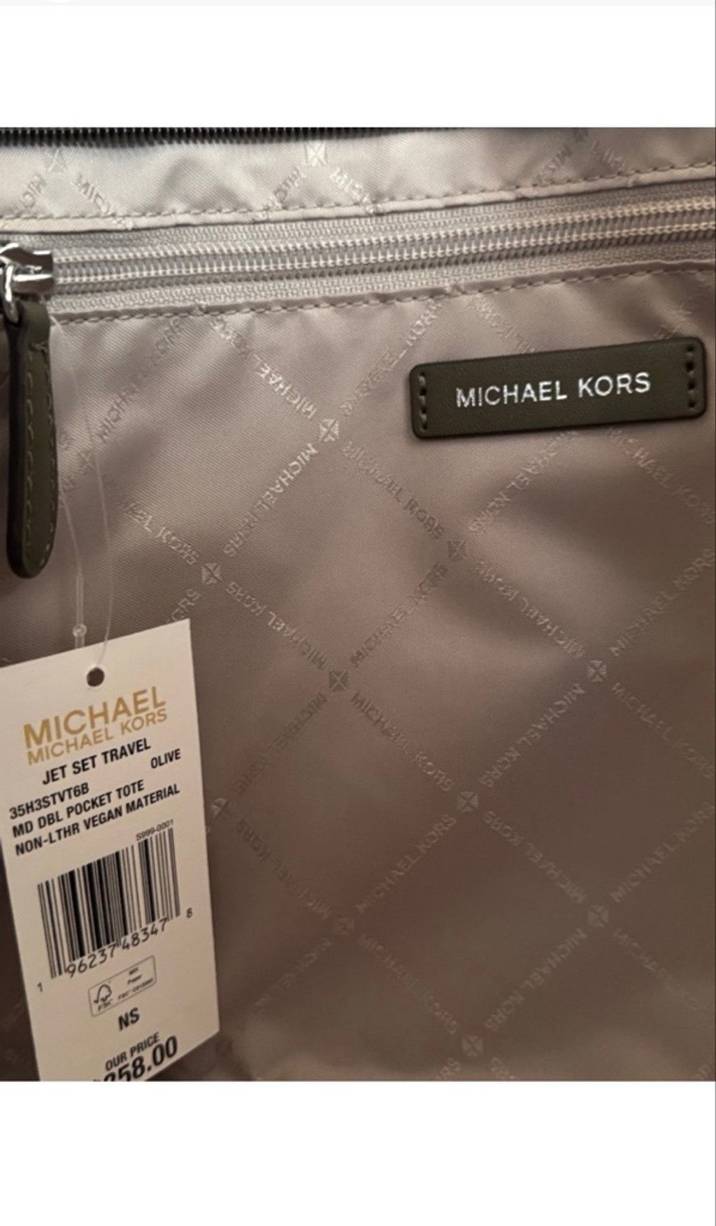 Michael Kors Michael Kors Jet Set Travel Olive Green Tote Bag Size ONE SIZE - 7 Thumbnail
