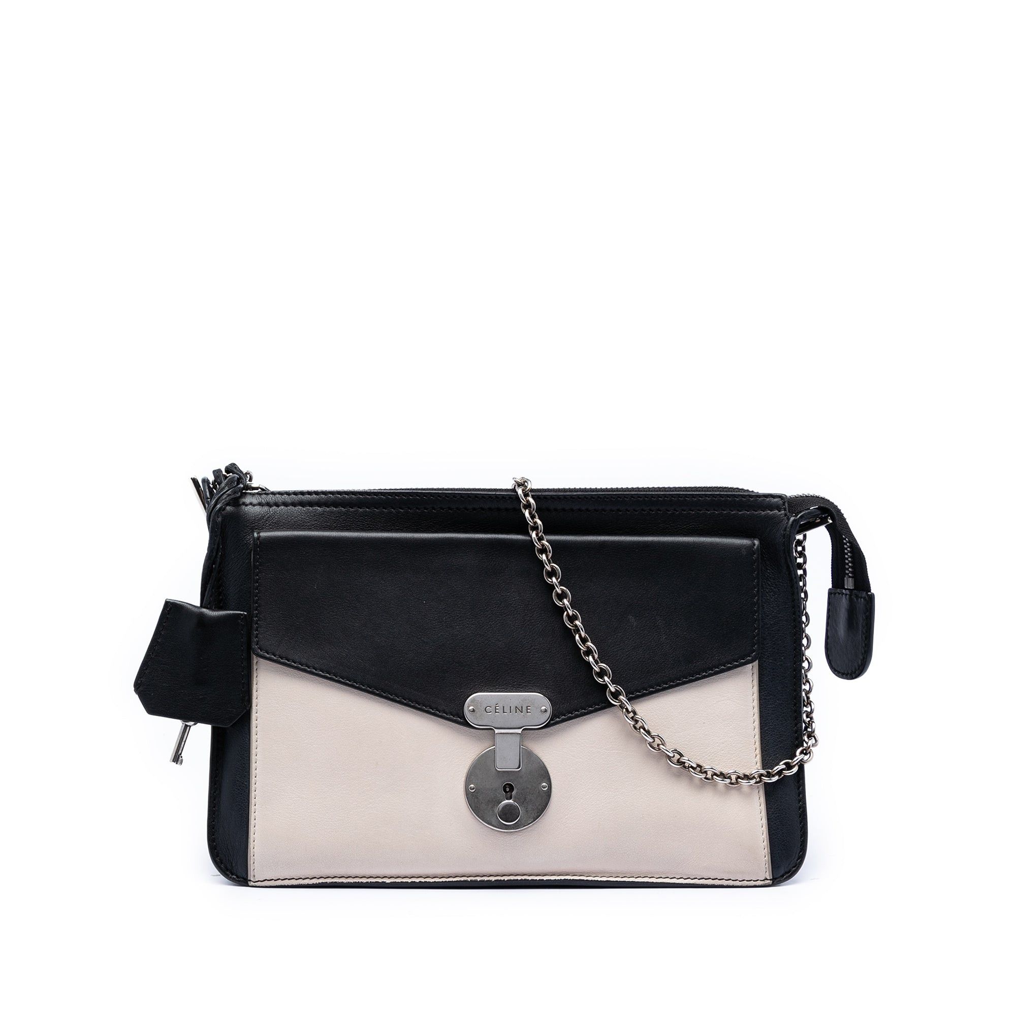 Celine Bicolor Leather Pocket Envelope Zip Crossbody Size ONE SIZE - 1 Thumbnail