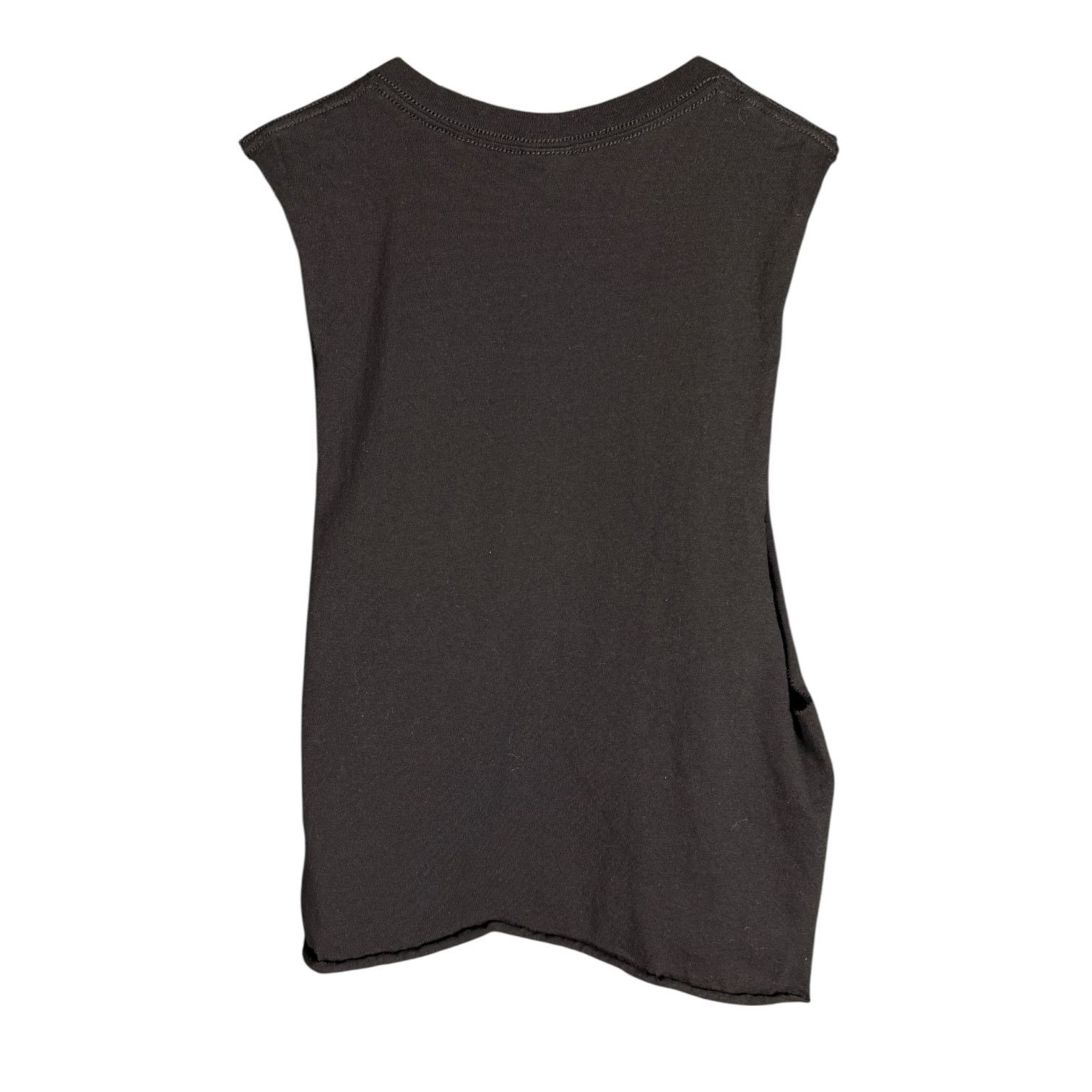Anvil AC/DC Back in Black Cutoff Cropped Metal Rock T-Shirt Size S Size S / US 4 / IT 40 - 6 Thumbnail