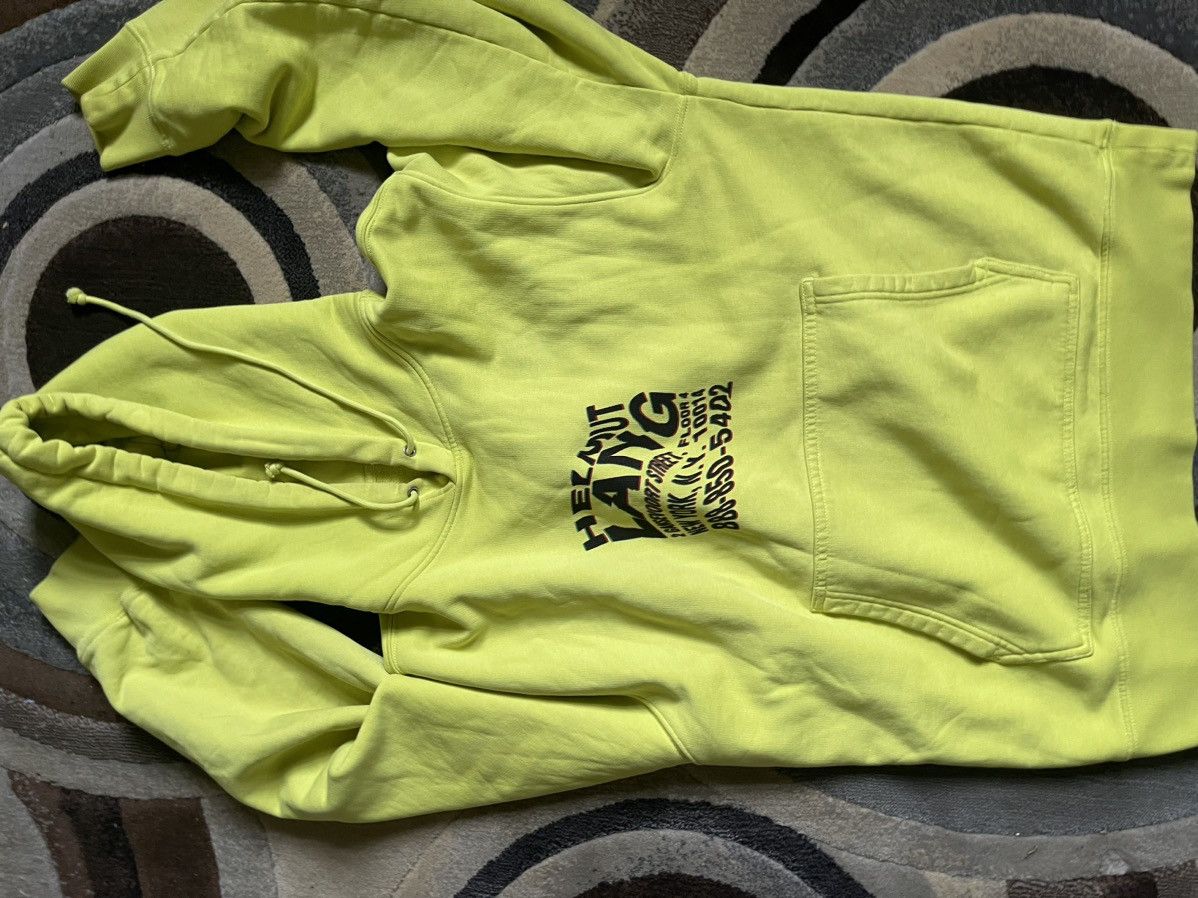 image of Helmut Lang Size L Hoodie in Green, Men's