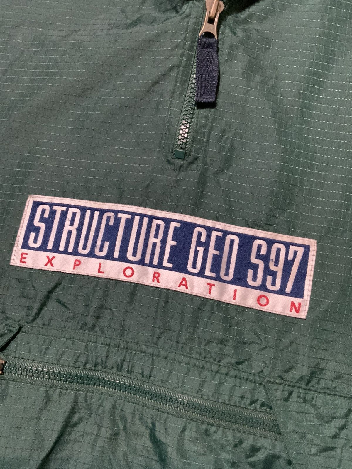 Vintage 90s Structure GeoTeam Exploration Windbreaker Anorak Jacket Size US S / EU 44-46 / 1 - 5 Thumbnail