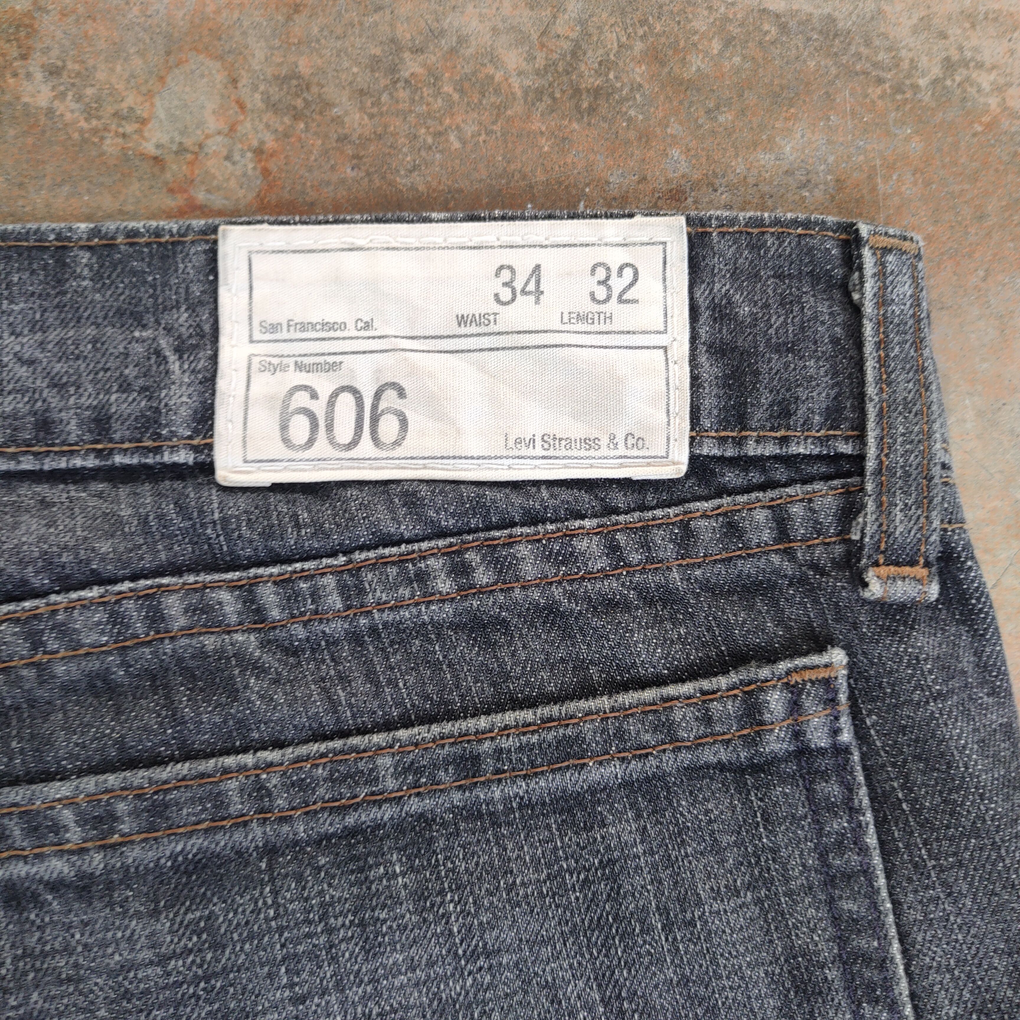 Levi's Vintage Clothing vintage Levi's 606 faded black jeans denim pants Size US 37 - 12 Thumbnail