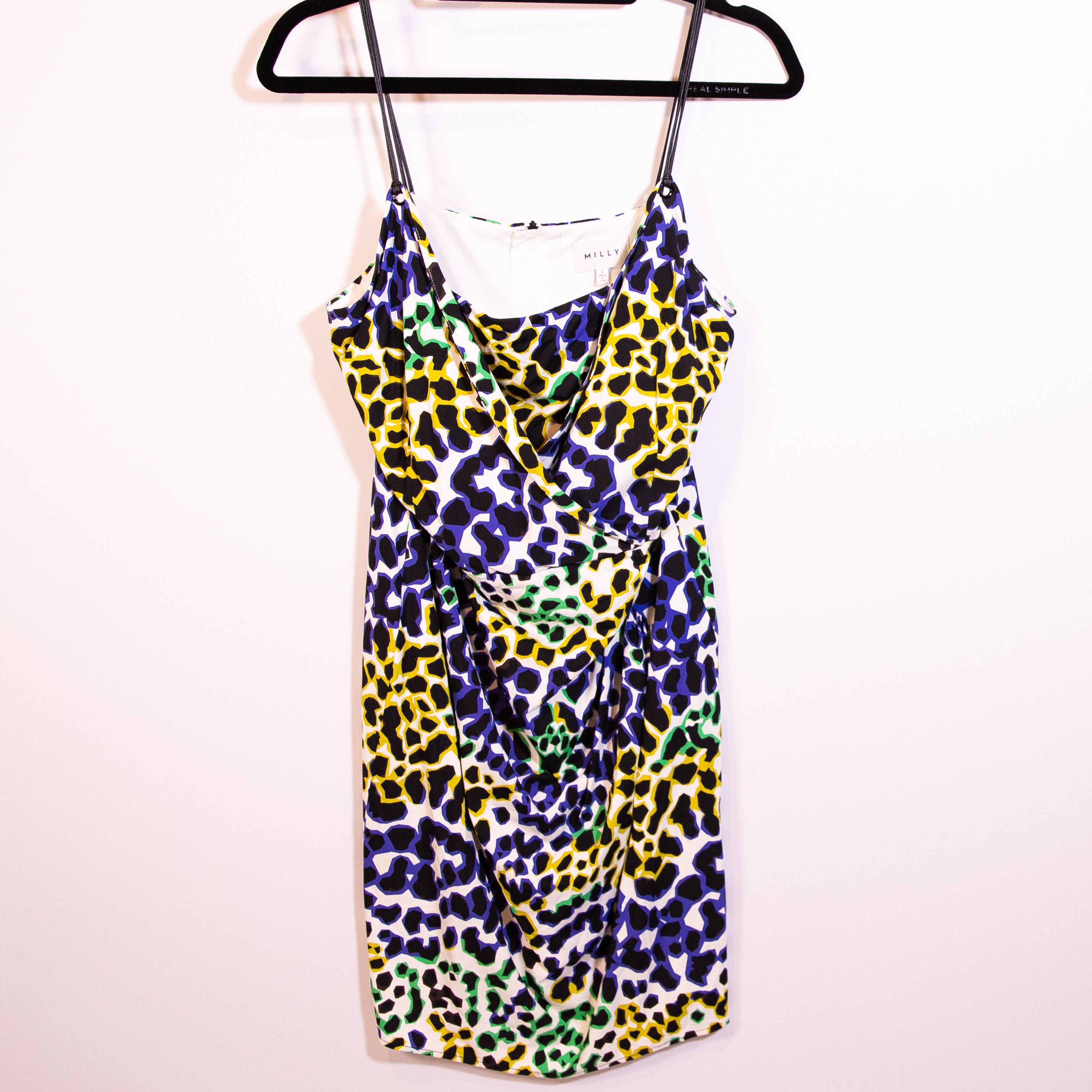 MILLY Milly Grommet Tank Draped Stretch Cheetah Size L / US 10 / IT 46 - 1 Thumbnail