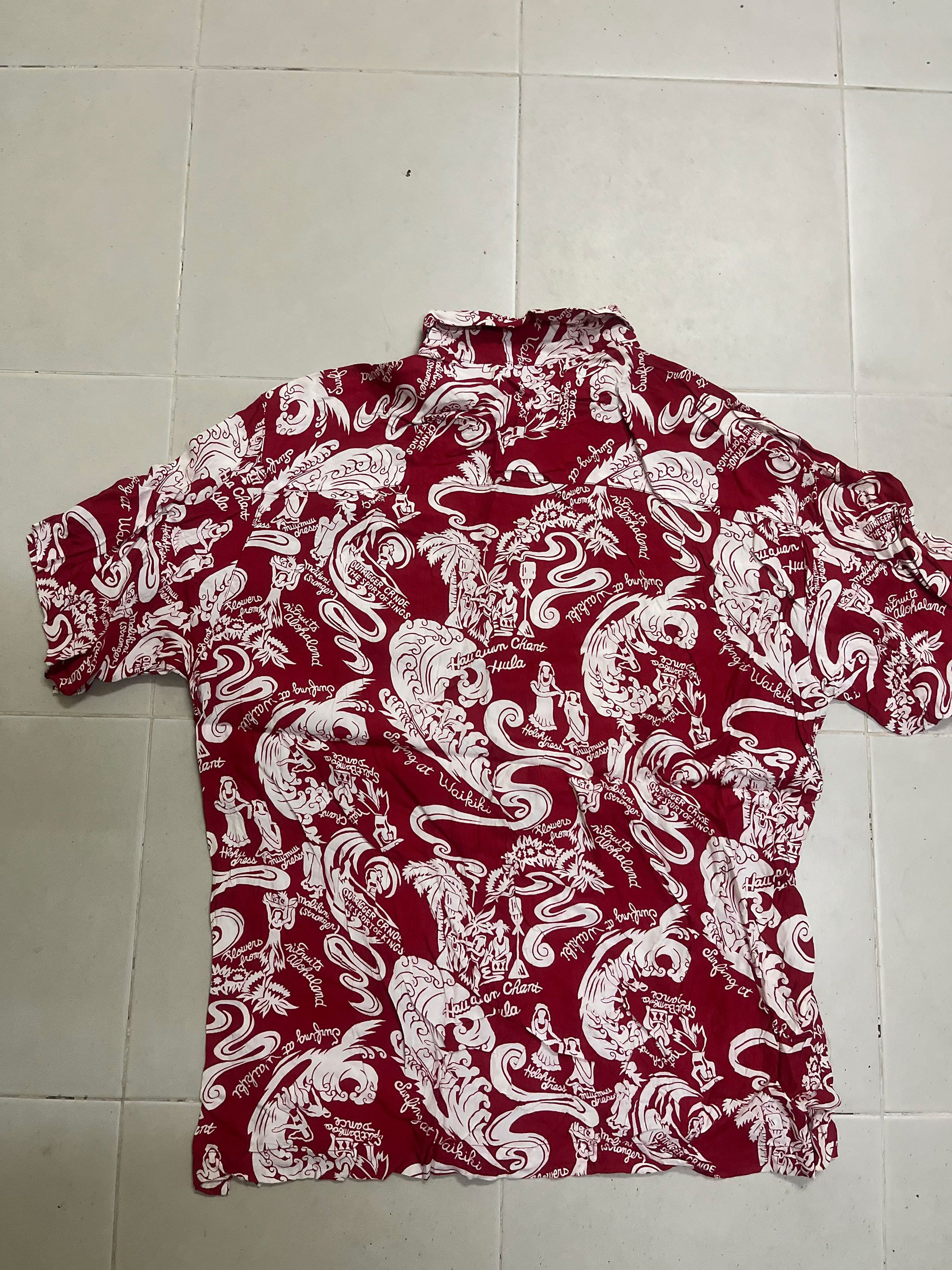 Sci-Fi Fantasy Field Country Aloha Short Sleeve Hawaiian Hawaii Size US L / EU 52-54 / 3 - 3 Thumbnail