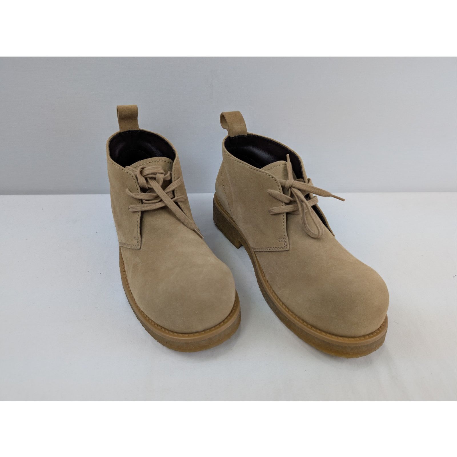 Bottega Veneta o1rshd1 Deep NuBuck Helium Ankle Boot in Camel Size US 10 / EU 43 - 6 Thumbnail