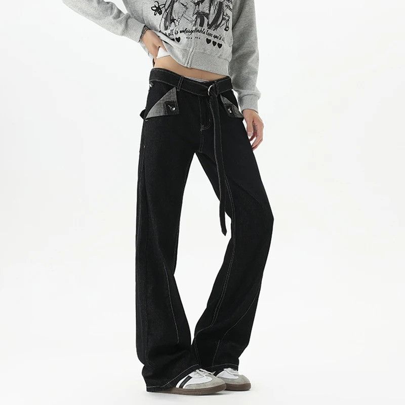 Japanese Brand Patchwork Wide Leg Denim Size US 32 / EU 48 - 2 Thumbnail