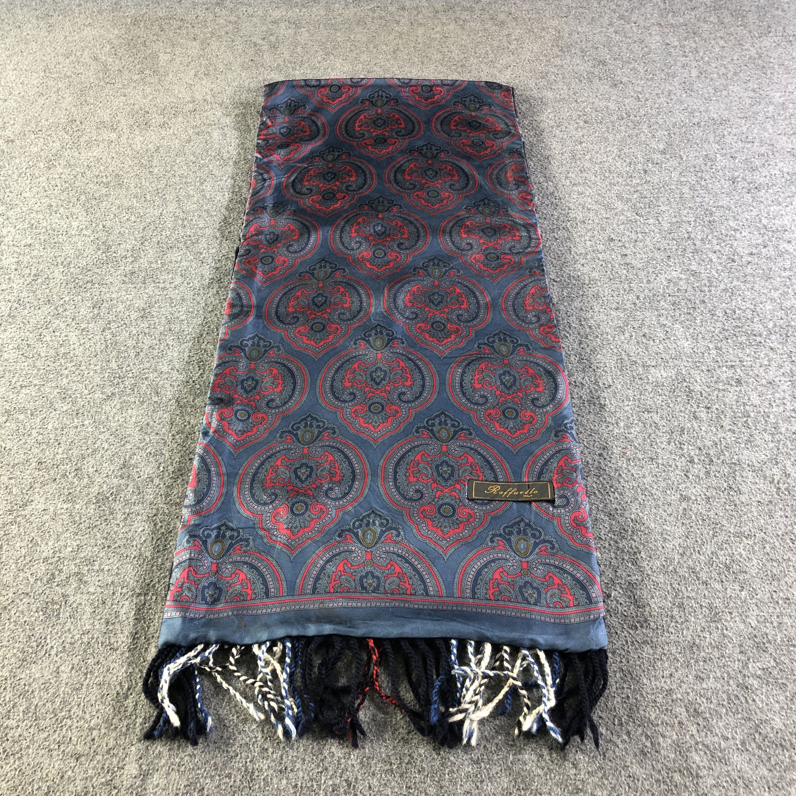 Vintage Rafaello Paisley Silk/Wool Scarf Muffler Neckwear V2785 Size ONE SIZE - 2 Thumbnail