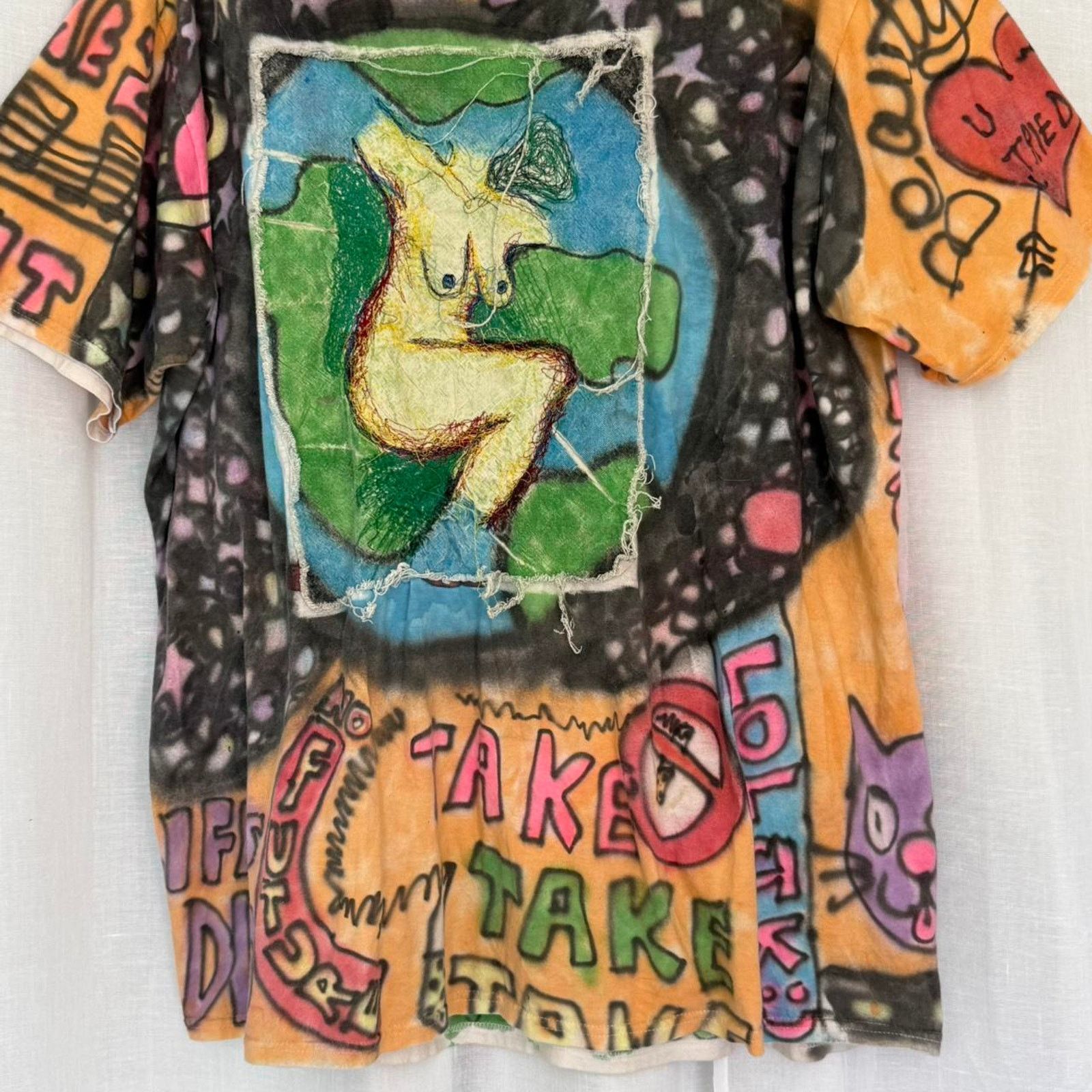 Other ✿ ⋆｡ One of a Kind Airbrush Tee ⋆｡✿ Size XL / US 12-14 / IT 48-50 - 4 Thumbnail