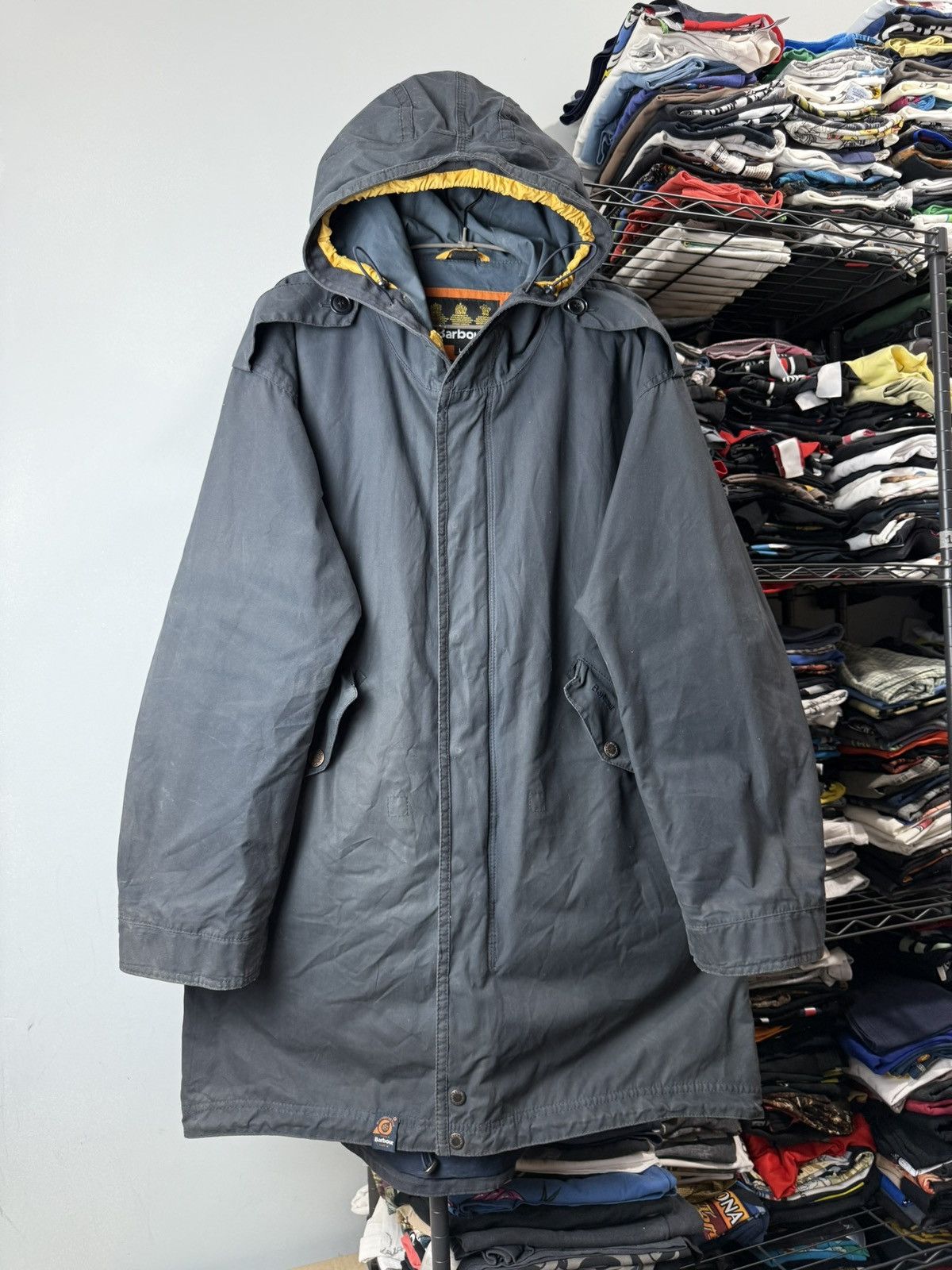 Barbour 💥 Rare! Vintage Barbour Wax Jacket Casual Greatcoat Size US L / EU 52-54 / 3 - 1 Thumbnail