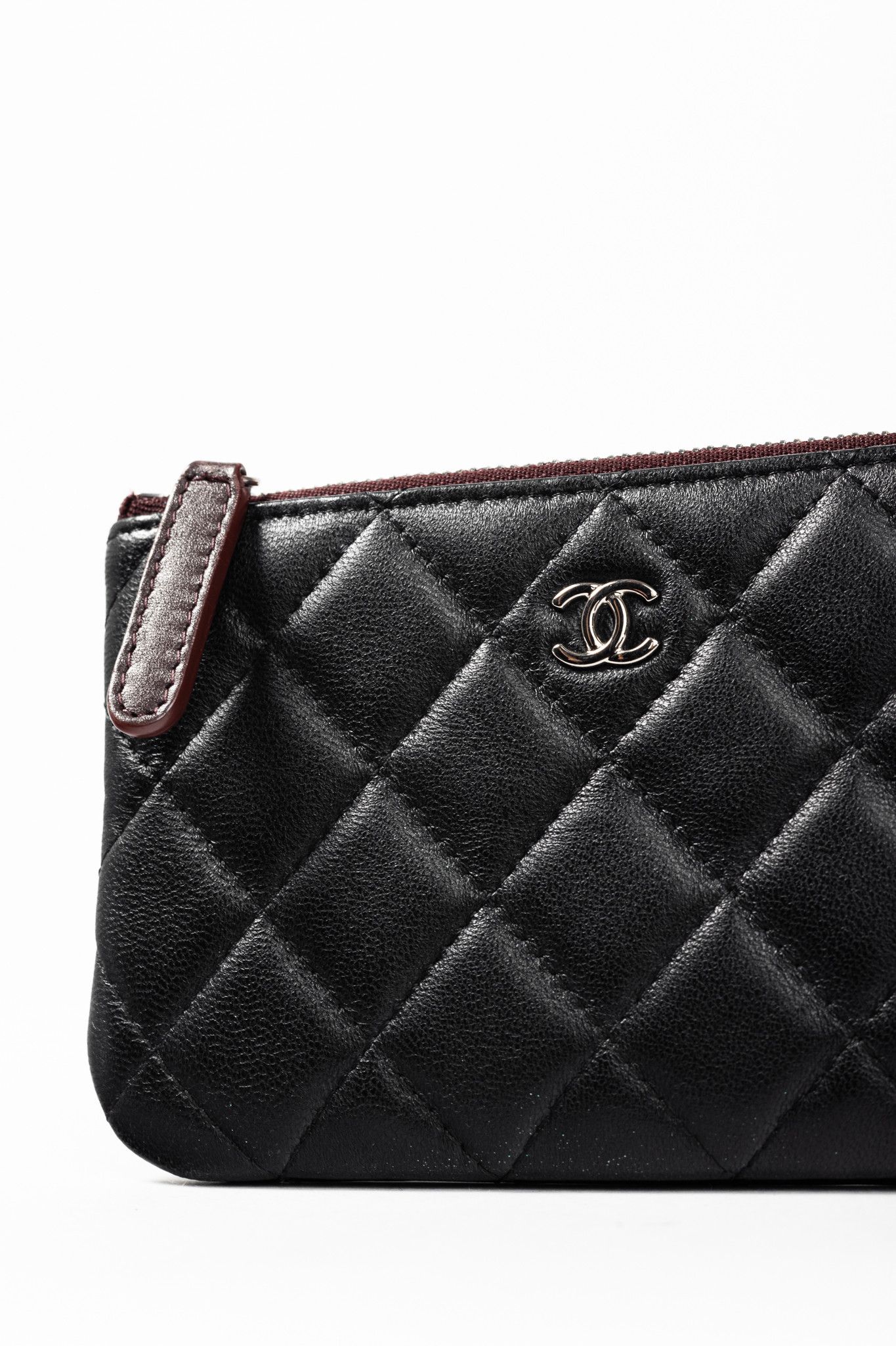 Chanel Chanel Black Lambskin Classic Zipped O Pouch Size ONE SIZE - 5 Thumbnail