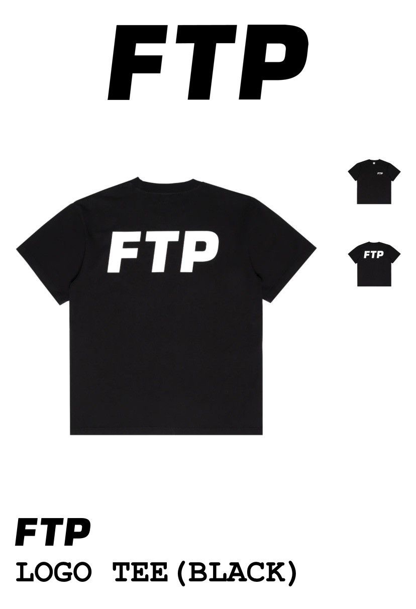 FTP Black Logo Tee sz L NEW!