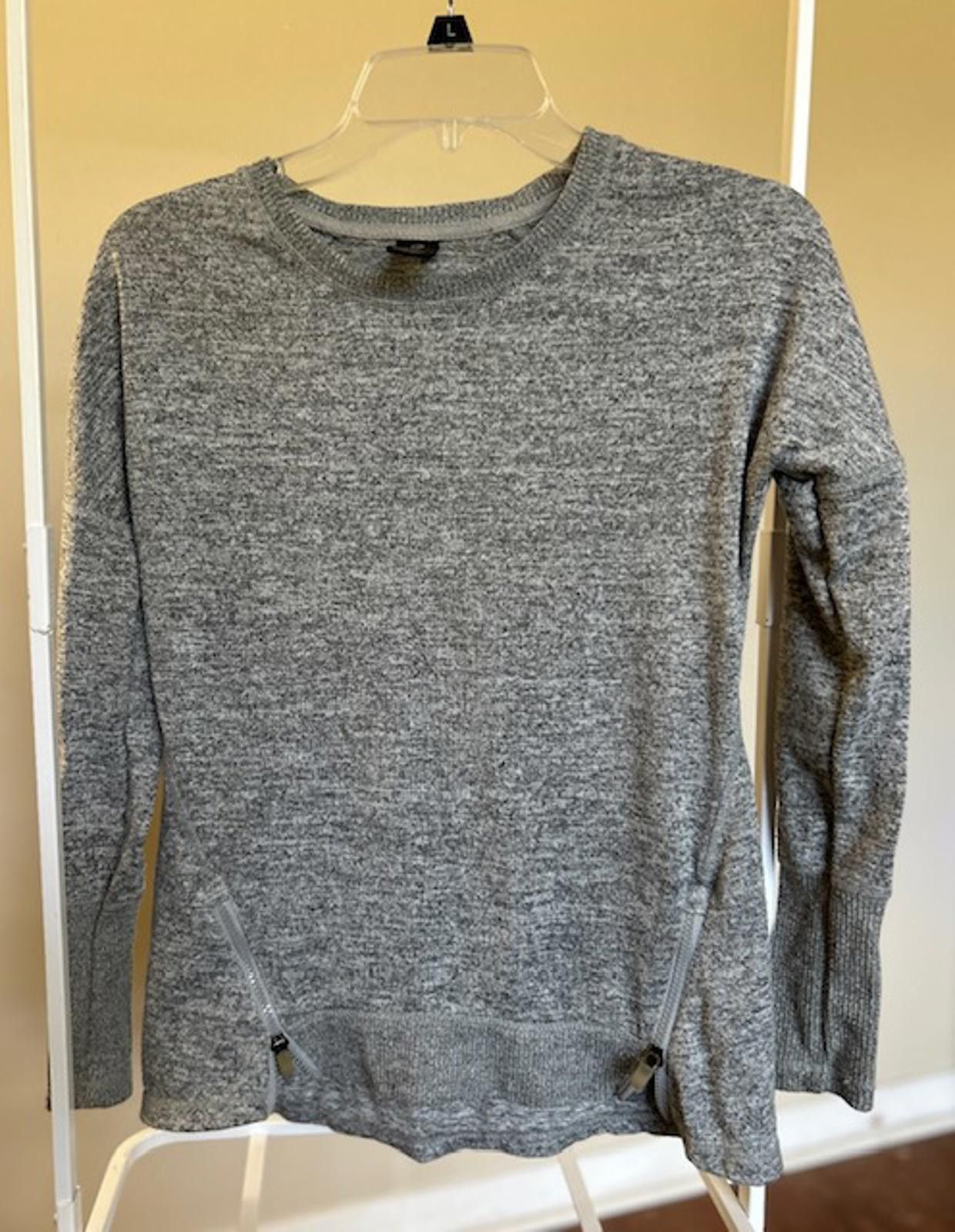 Other Active Life Gray Knit Sweater with Zipper Detail, Size Small Size S / US 4 / IT 40 - 1 Thumbnail