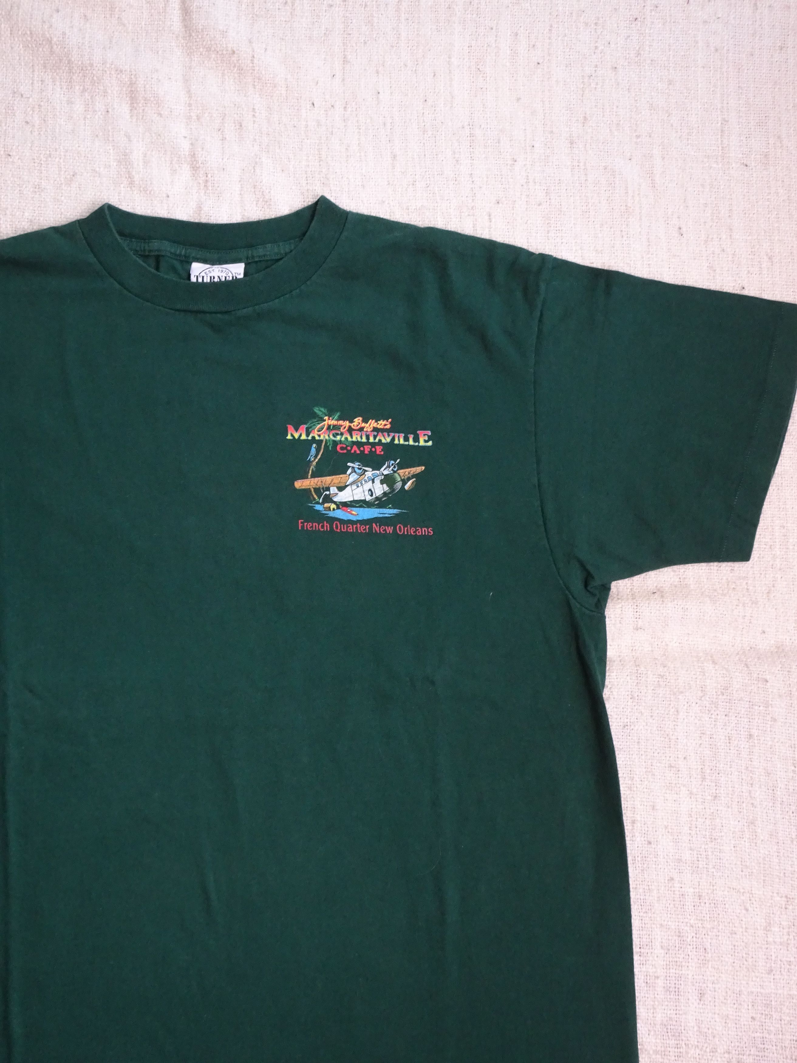 Vintage Vtg 90s Single Stitch Jimmy Buffett Margaritaville Tee Size US XL / EU 56 / 4 - 3 Thumbnail
