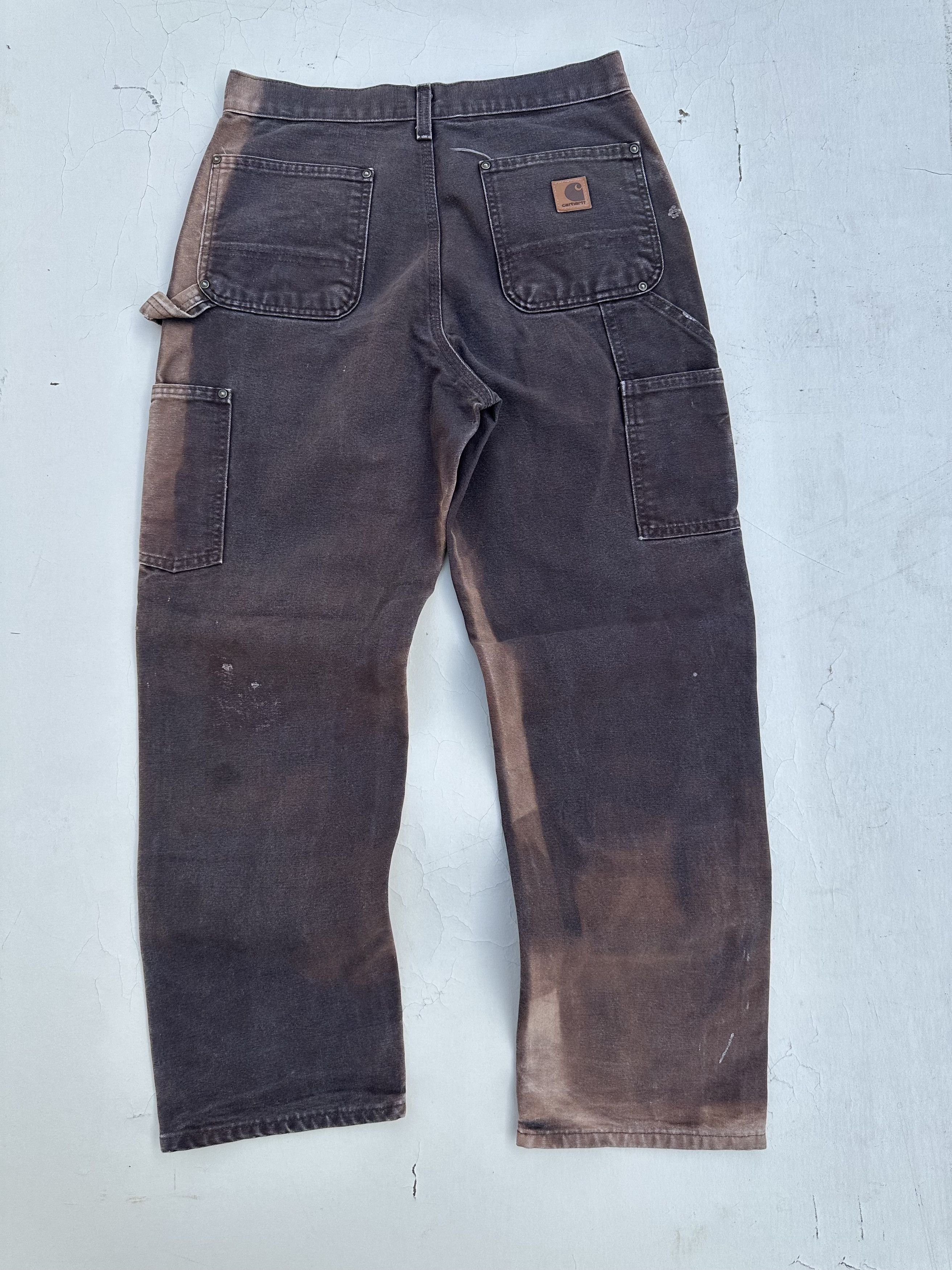 Carhartt Vintage faded browns Carhartt double knee Size US 29 - 5 Thumbnail