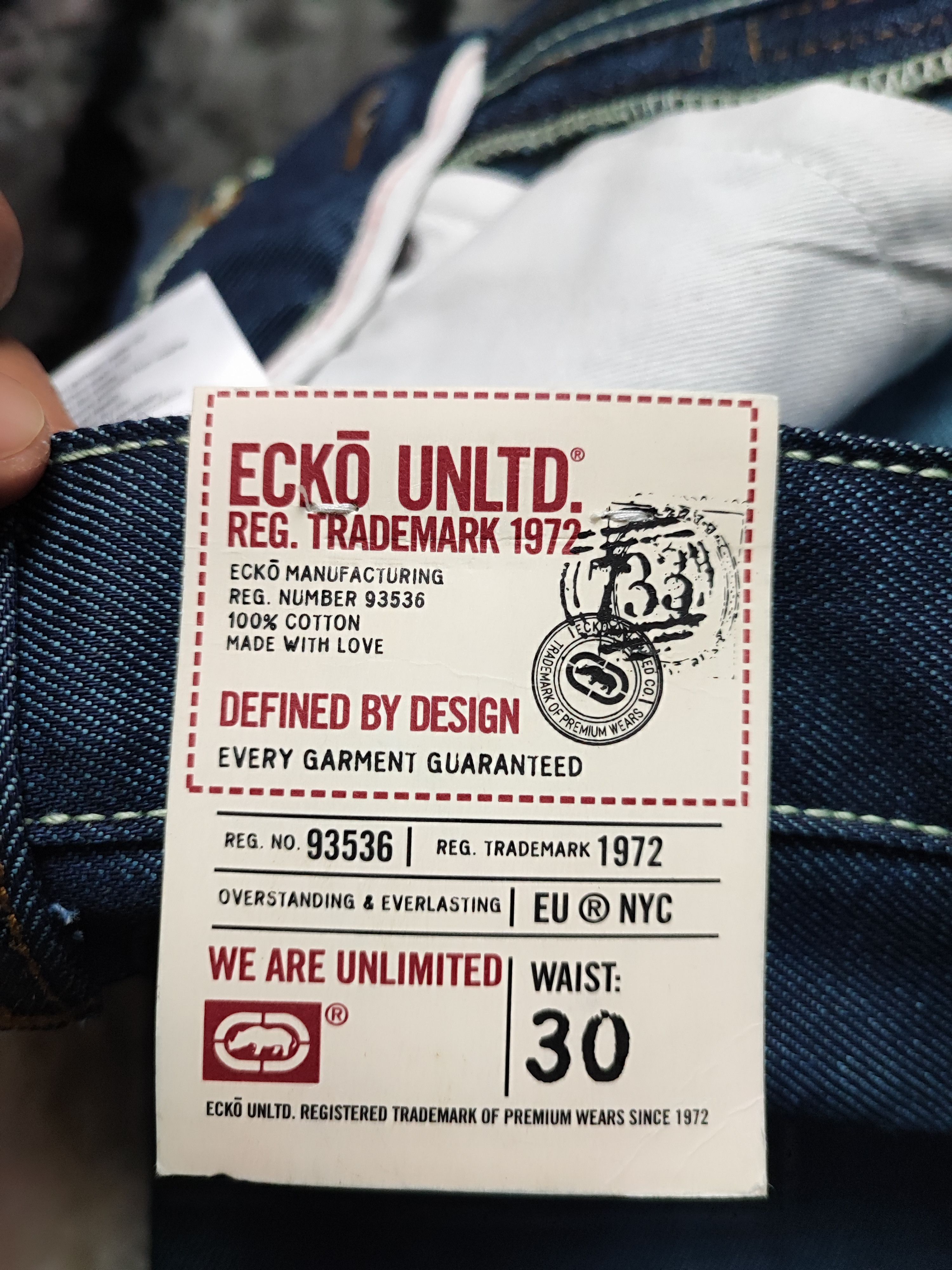 Ecko Unltd. Crazy Vintage Y2K Ecko UNLTD Baggy Jeans Skater Size US 30 / EU 46 - 15 Thumbnail