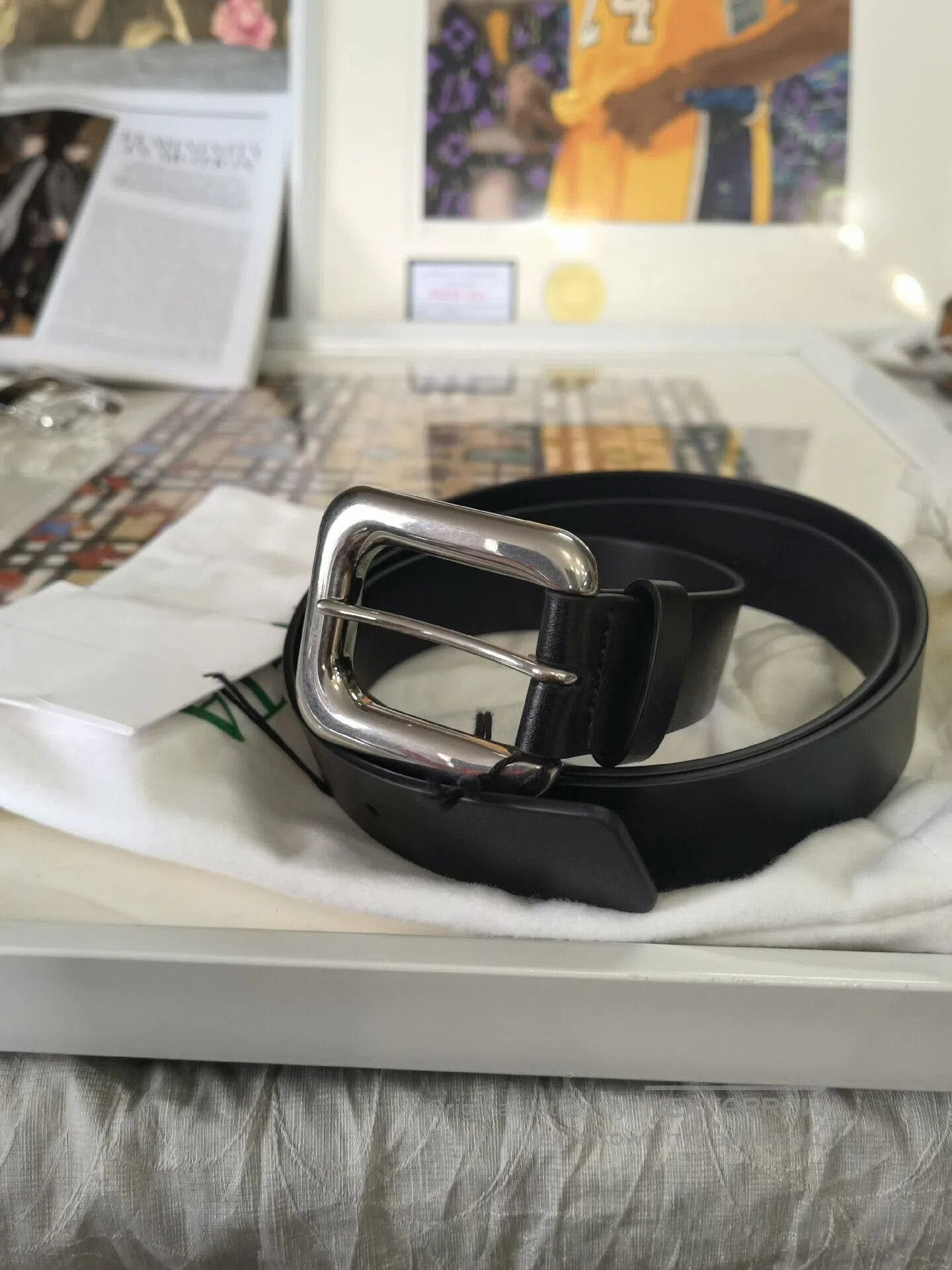 Black Silver BV Belt Size L.