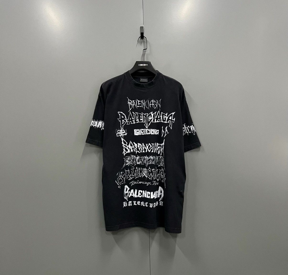 Balenciaga Black Short Sleeve Graphic Print T-Shirt Size US M / EU 48-50 / 2 - 1 Thumbnail