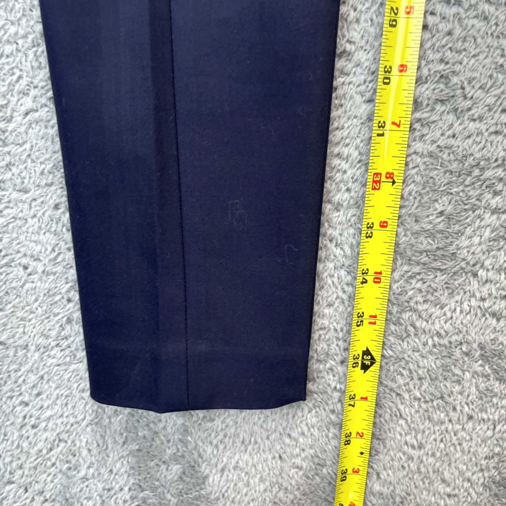 Ann Taylor Ann Taylor Loft Pants Womens 0 Blue Marisa Skinny Leg Cotton Stretch Dress Pants Size 25" / US 0 / IT 36 - 7 Thumbnail