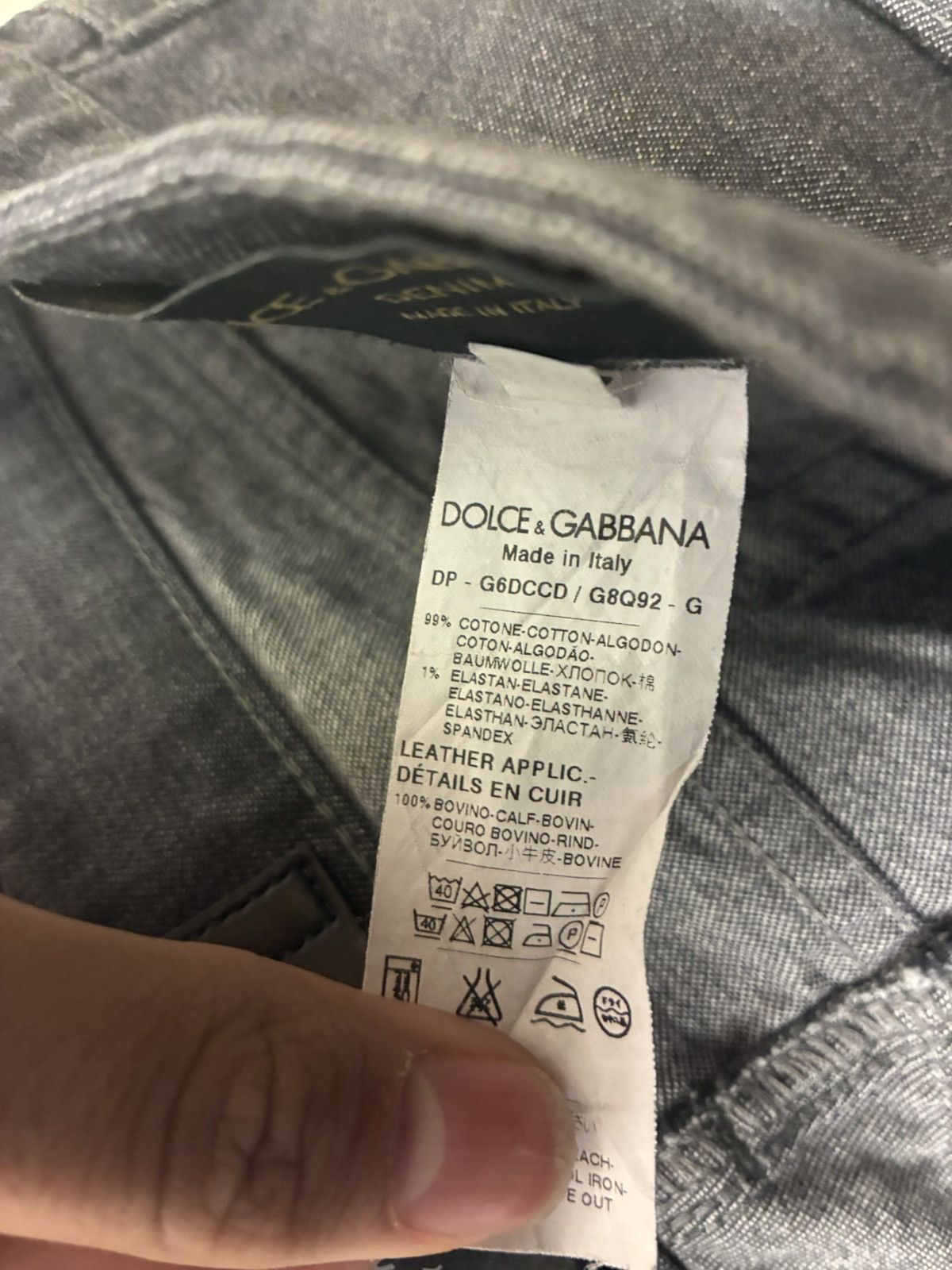 Dolce & Gabbana Dolce Gabanna Grey Denim Size US 32 / EU 48 - 6 Thumbnail