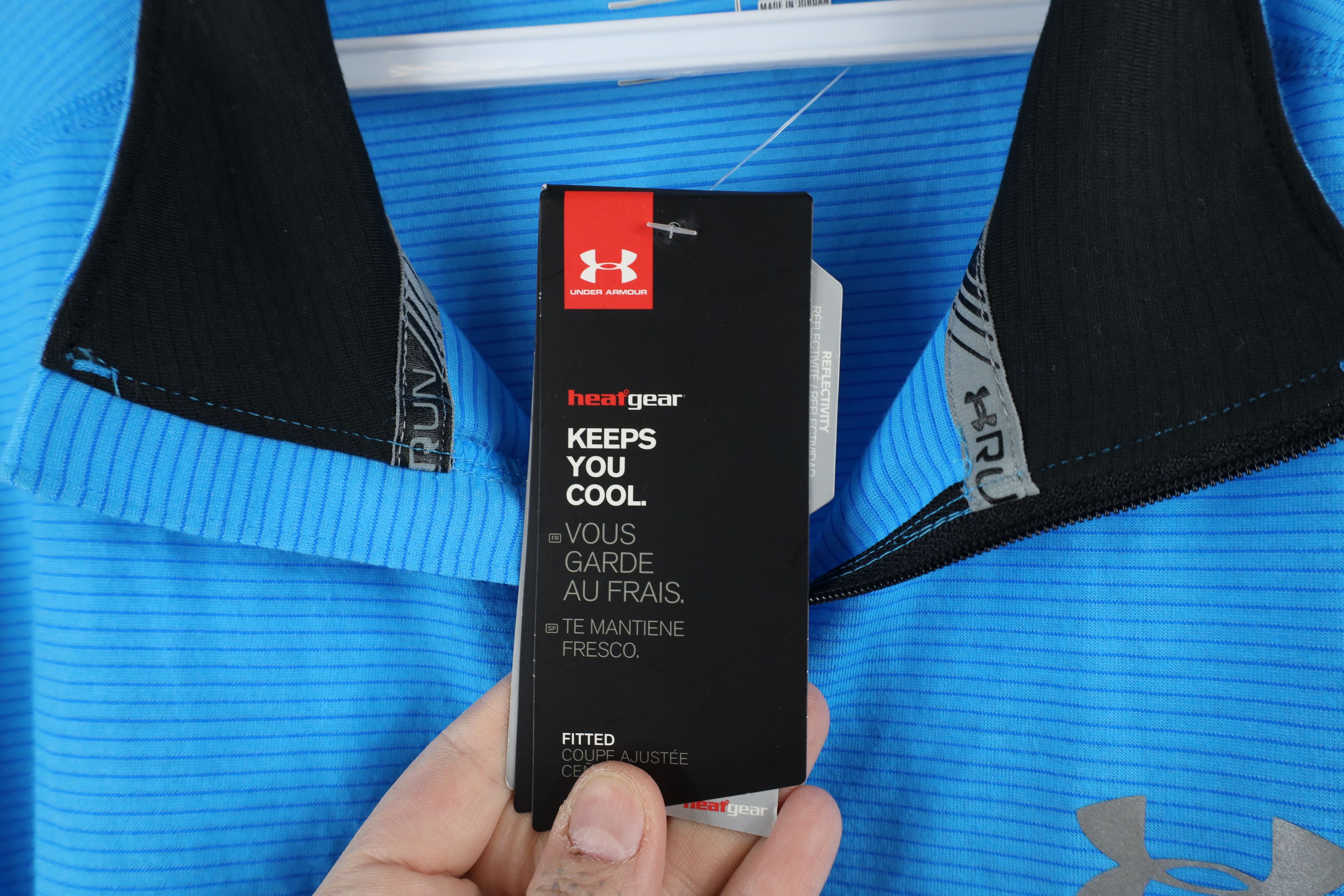 Under Armour × Vintage New Under Armour Striped Half Zip Pullover Top Jacket Blue Size US XL / EU 56 / 4 - 5 Thumbnail