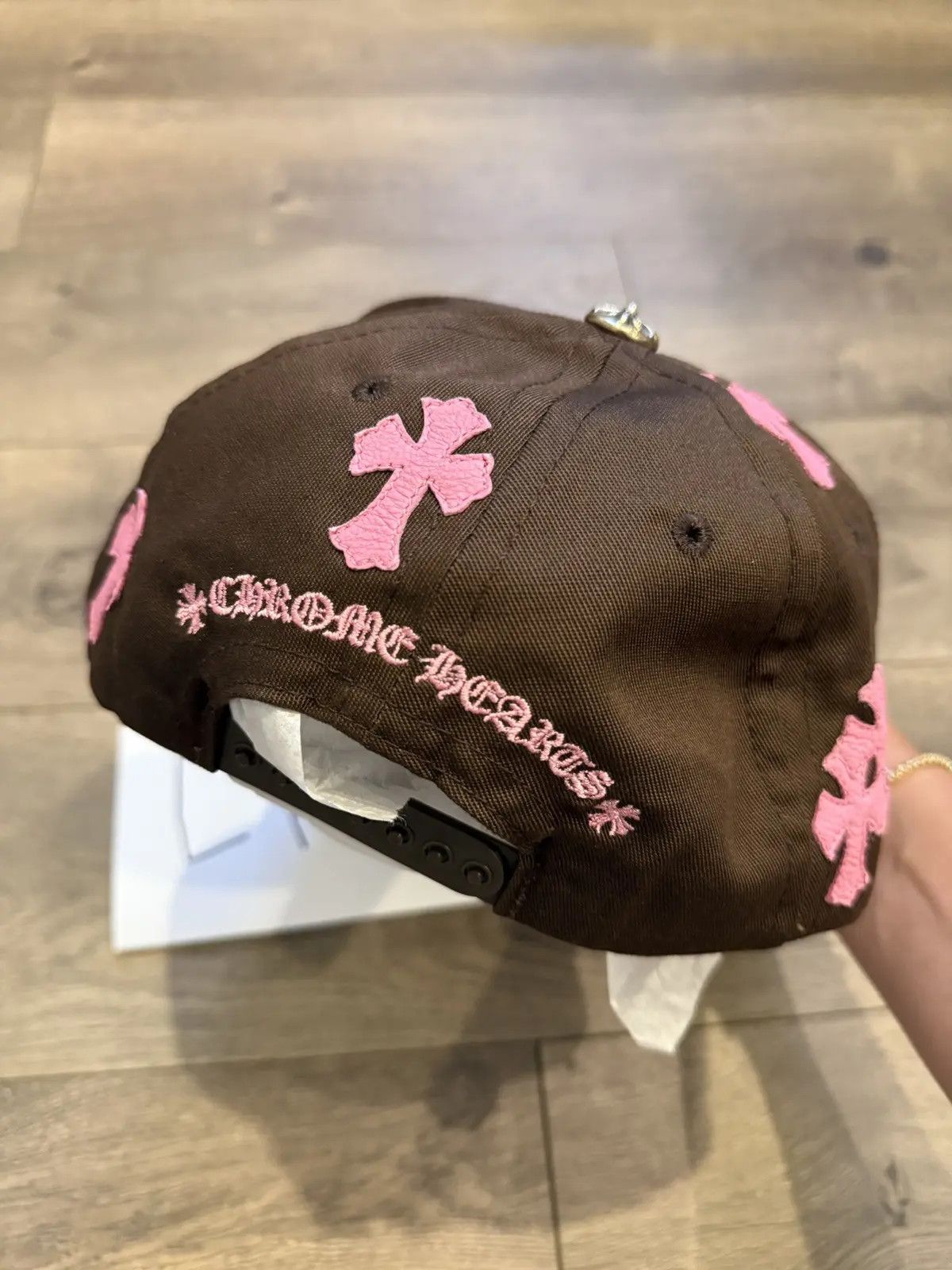 Chrome Hearts Chrome Hearts Brown/Pink Cross Patch Hat Size ONE SIZE - 4 Thumbnail