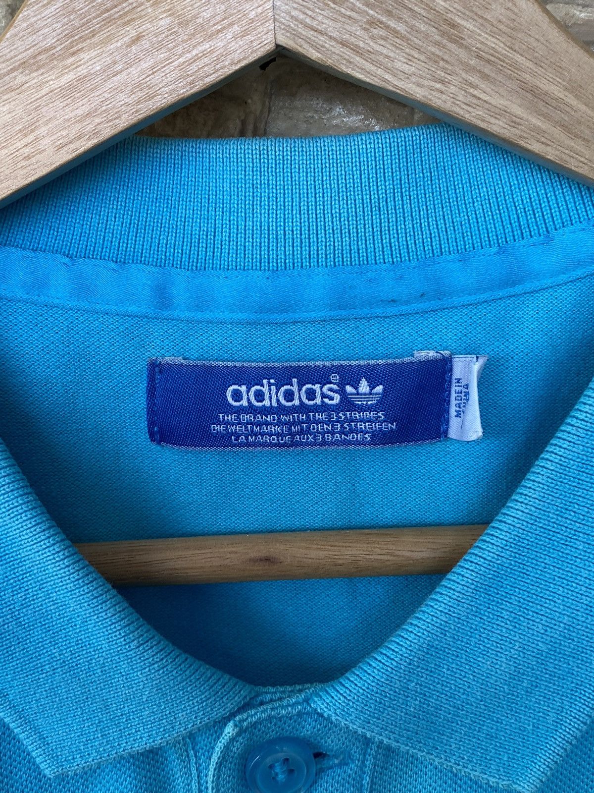 Vintage Rare Vintage Adidas Trefoil Logo Polo Shirt Size US L / EU 52-54 / 3 - 7 Thumbnail