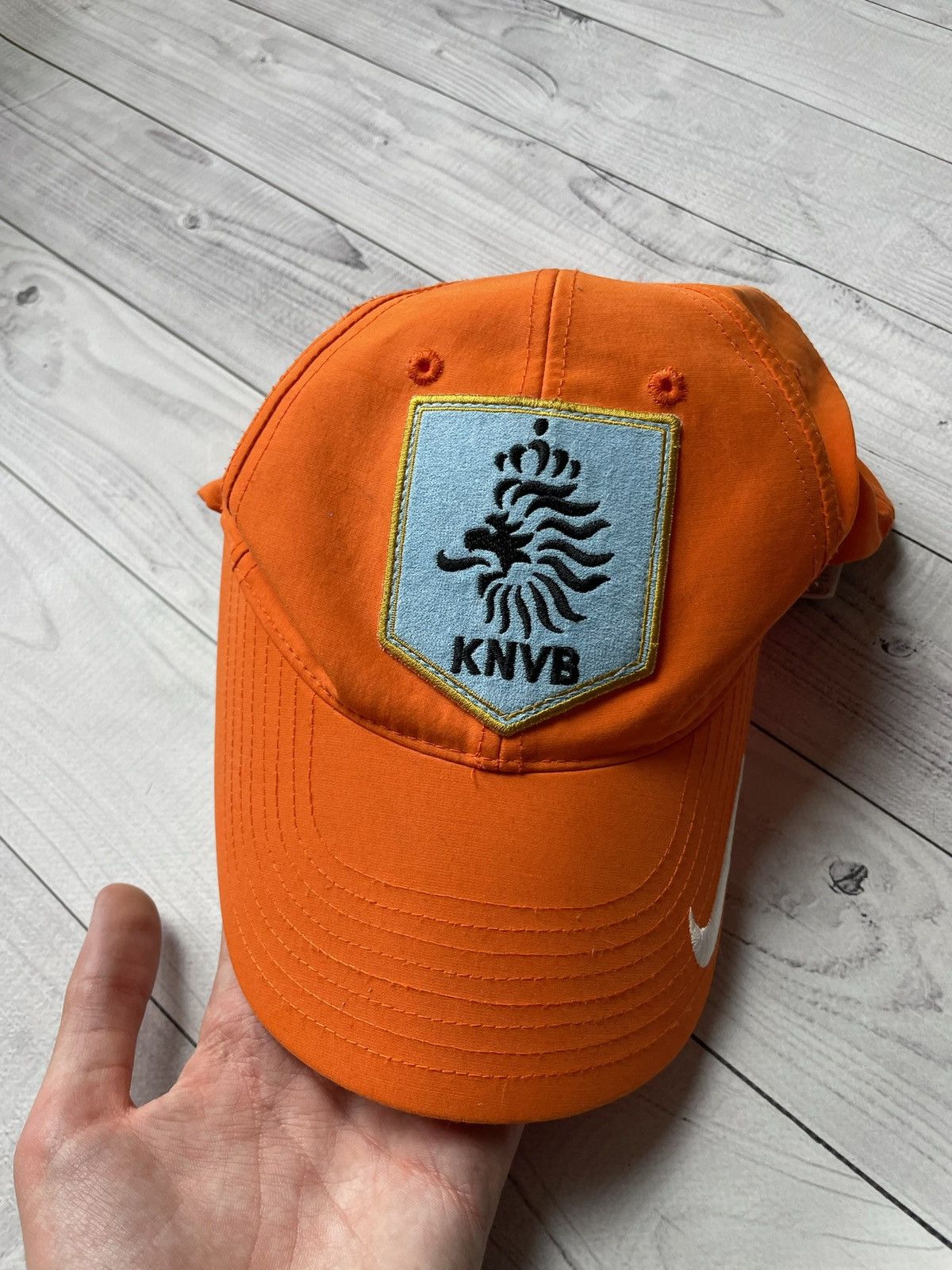Vintage Vintage Nike Nederland Holland soccer cap logo orange Size ONE SIZE - 2 Thumbnail