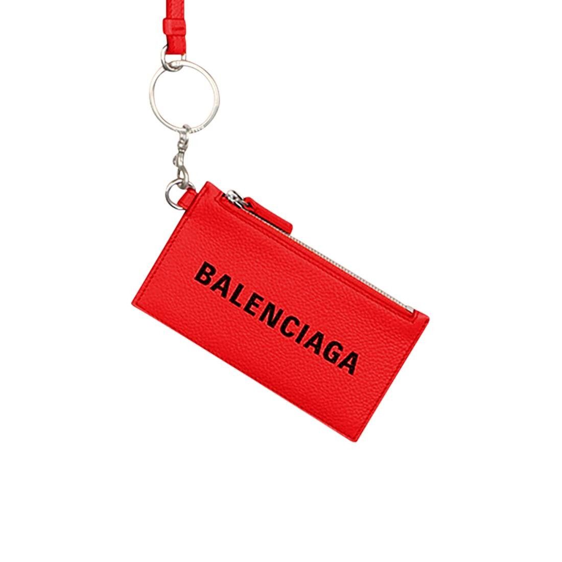 Balenciaga oc11z0225 Size: OS / Cash Card Case On Keychain in Red Size ONE SIZE - 3 Thumbnail