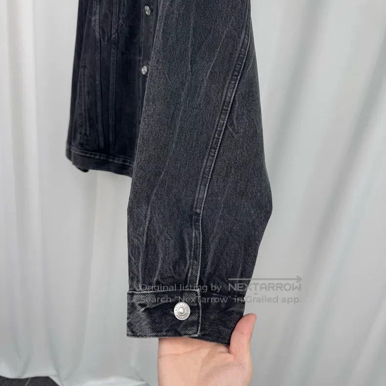 Balenciaga Balenciaga Mastercard logo embroidered denim jacket Size XXS / US 00 / IT 34 - 8 Thumbnail