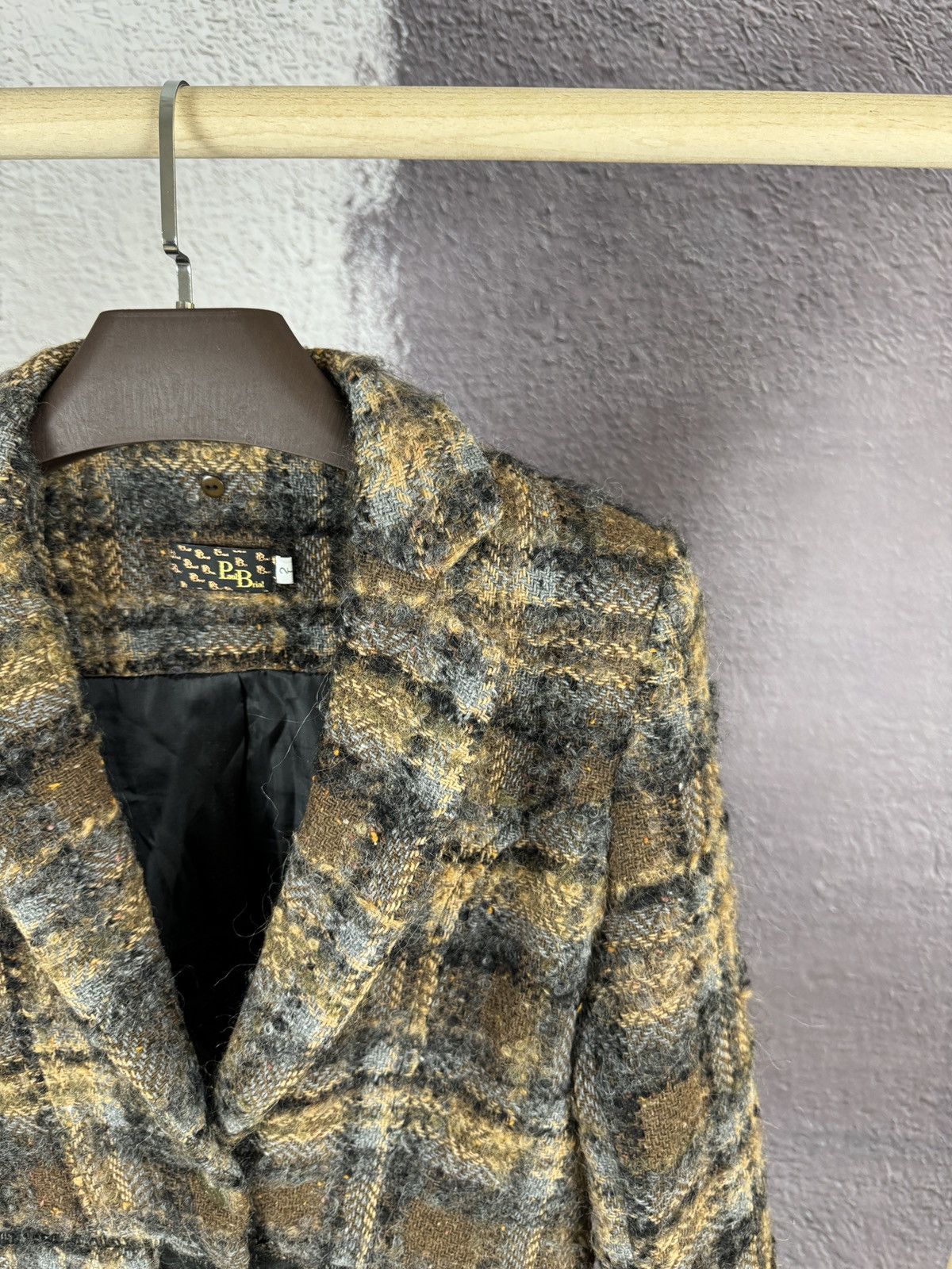 Designer × Vintage Paul Brial vintage tweed blazer jacket size 2 Size S / US 4 / IT 40 - 4 Thumbnail