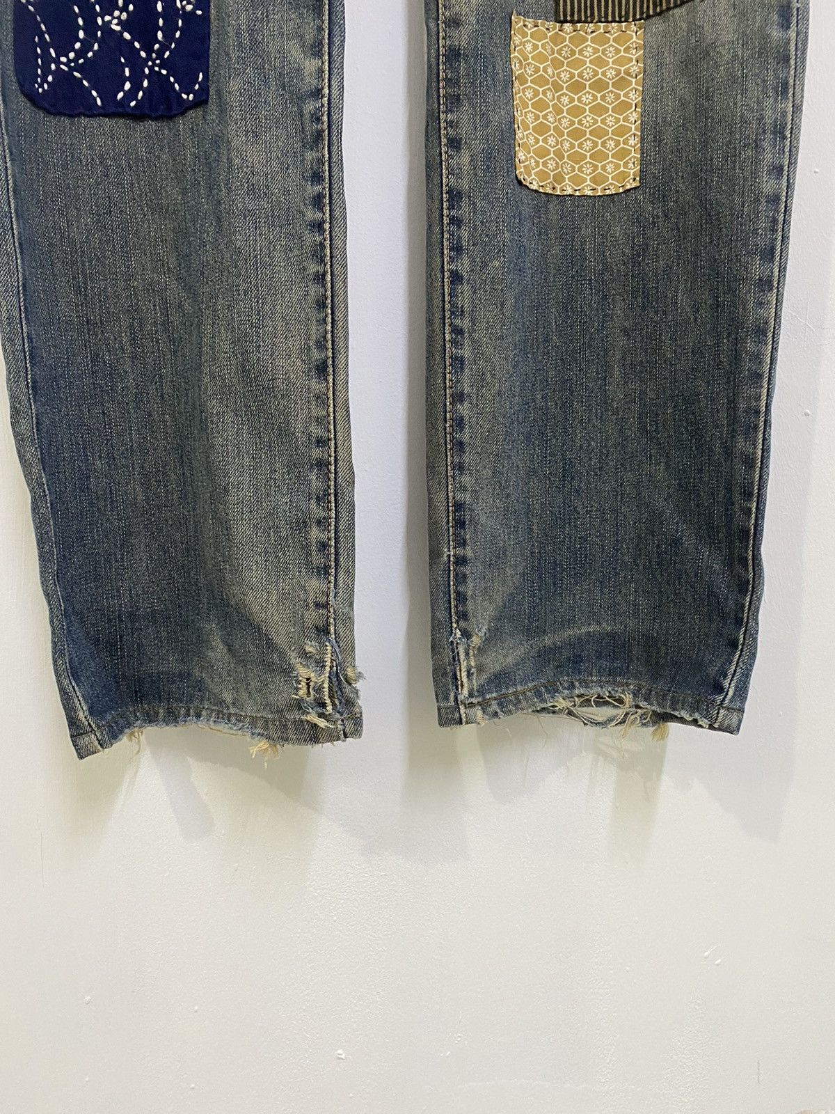 Edwin 💥VINTAGE EDWIN REWORK SHASIKO BORO JAPAN Size US 36 / EU 52 - 7 Thumbnail