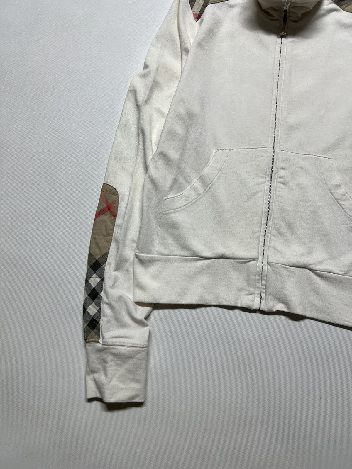 Burberry × Vintage Vintage Y2k Burberry London 🤍 Nova Check Zip Sweatshirt 00’s Size M / US 6-8 / IT 42-44 - 5 Thumbnail