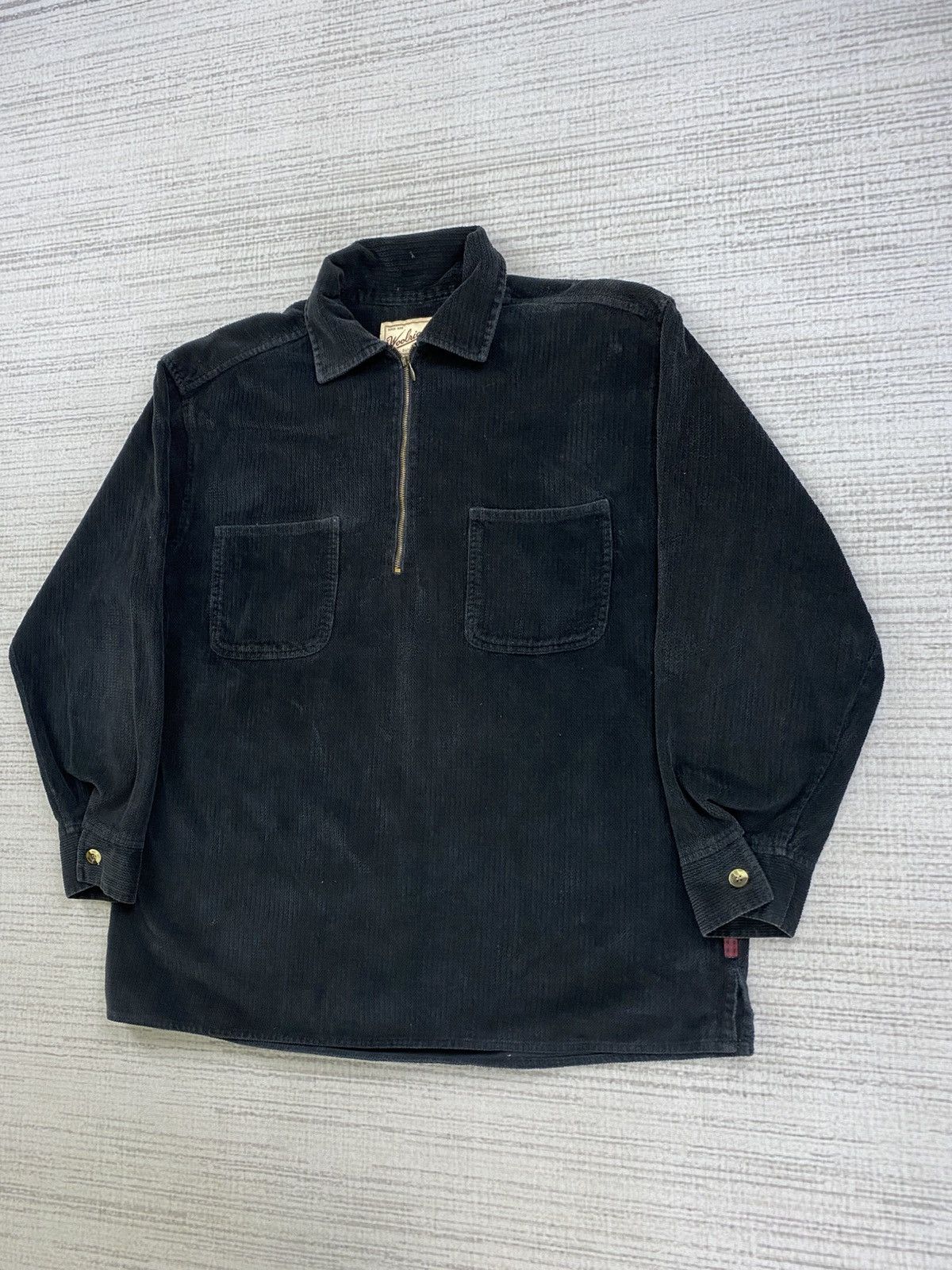 Vintage × Woolrich Woolen Mills Vintage 90s Woolrich Halfzipper Double Pocket Sweater Size M / US 6-8 / IT 42-44 - 4 Thumbnail