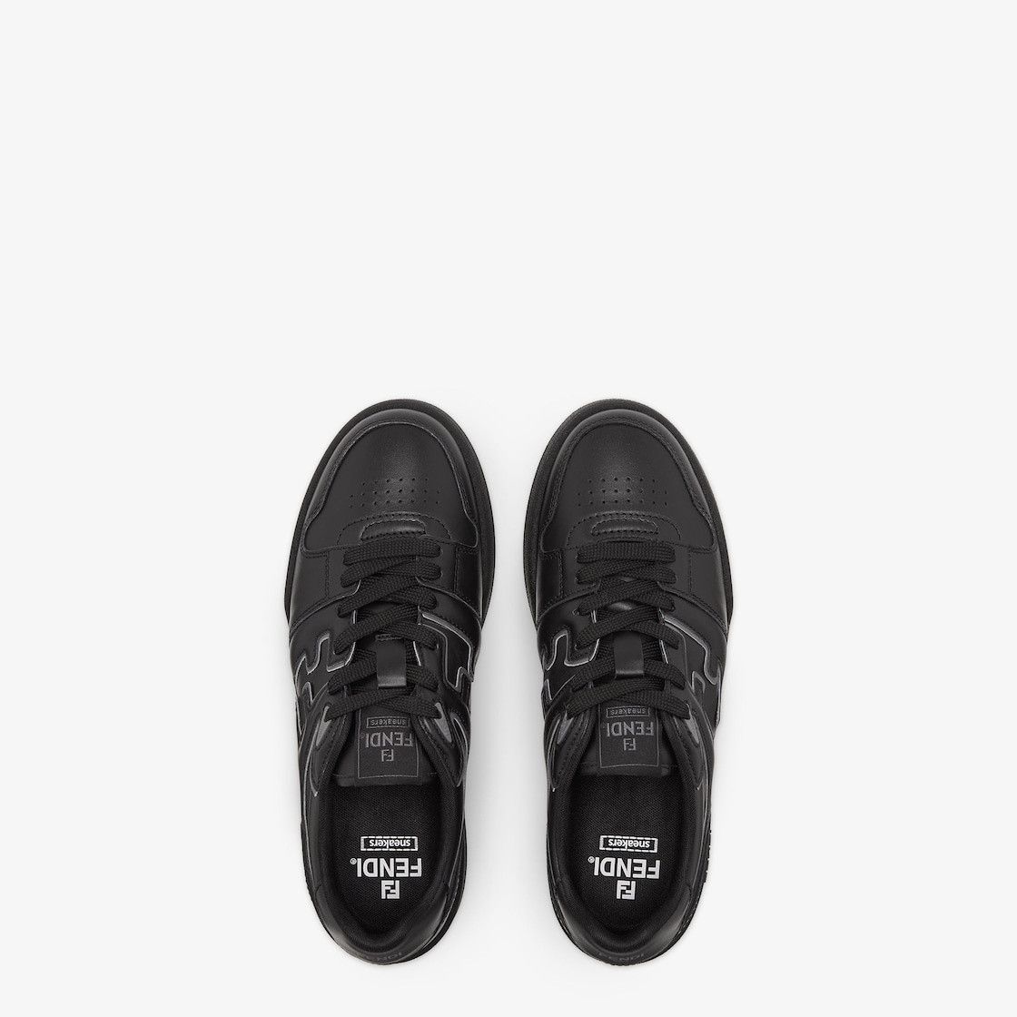 Fendi o1s1wg110226 Match Low-Top Sneakers in Black Size US 12 / EU 45 - 4 Thumbnail