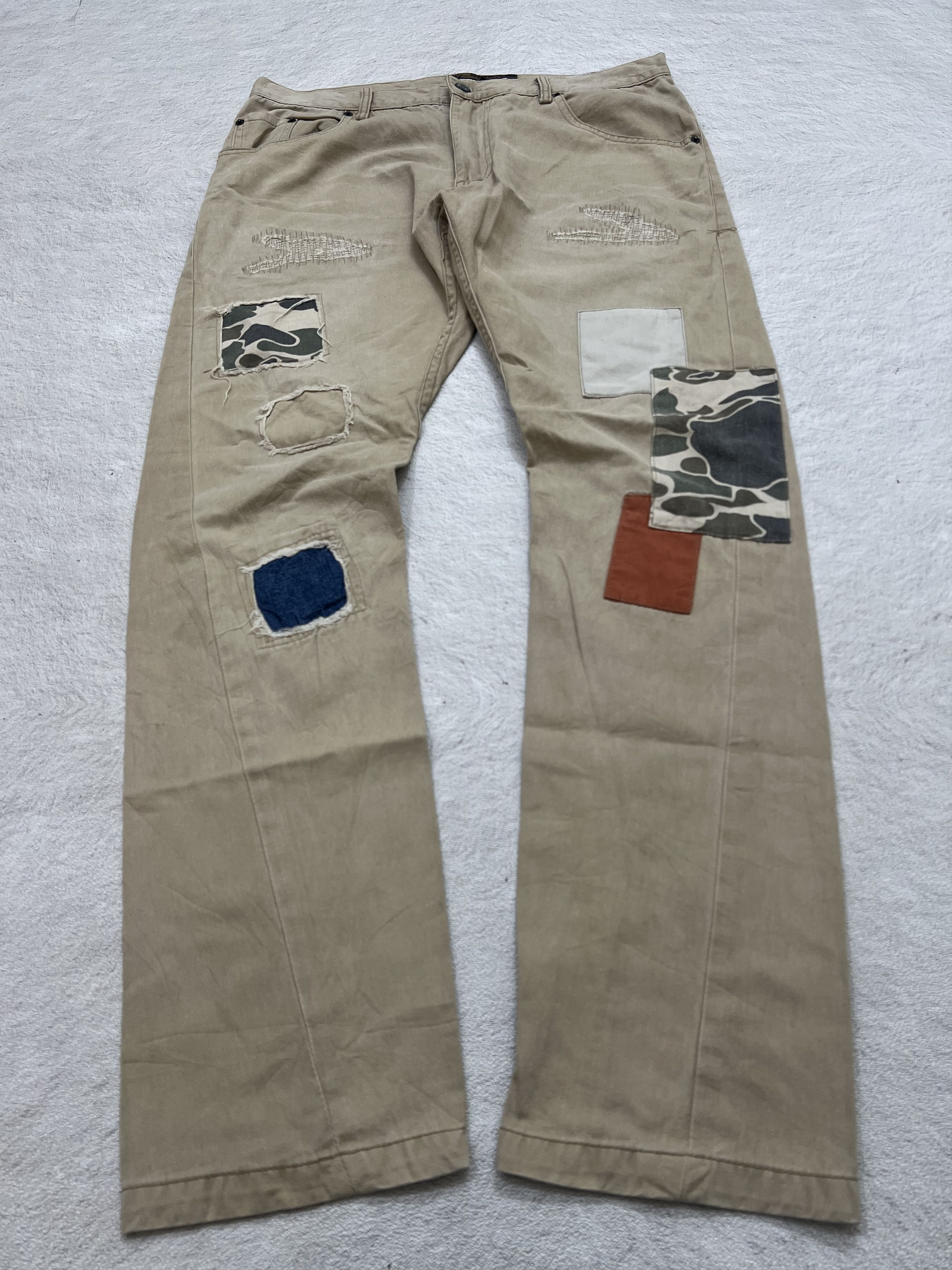Japanese Brand 2000s Hysteric Patchwork Flare Bootcut Chino y2k Lgb Ifsix Size US 34 / EU 50 - 1 Thumbnail