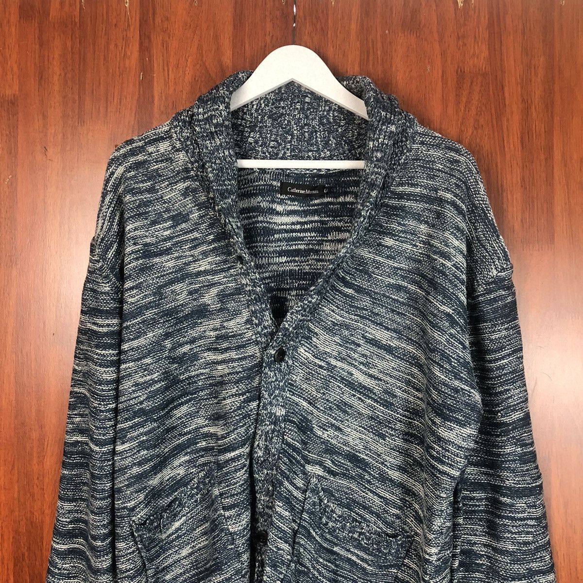 Japanese Brand Cathrine Museum Blue vintage knitwear Cardigan #7495 Size XL / US 12-14 / IT 48-50 - 2 Thumbnail