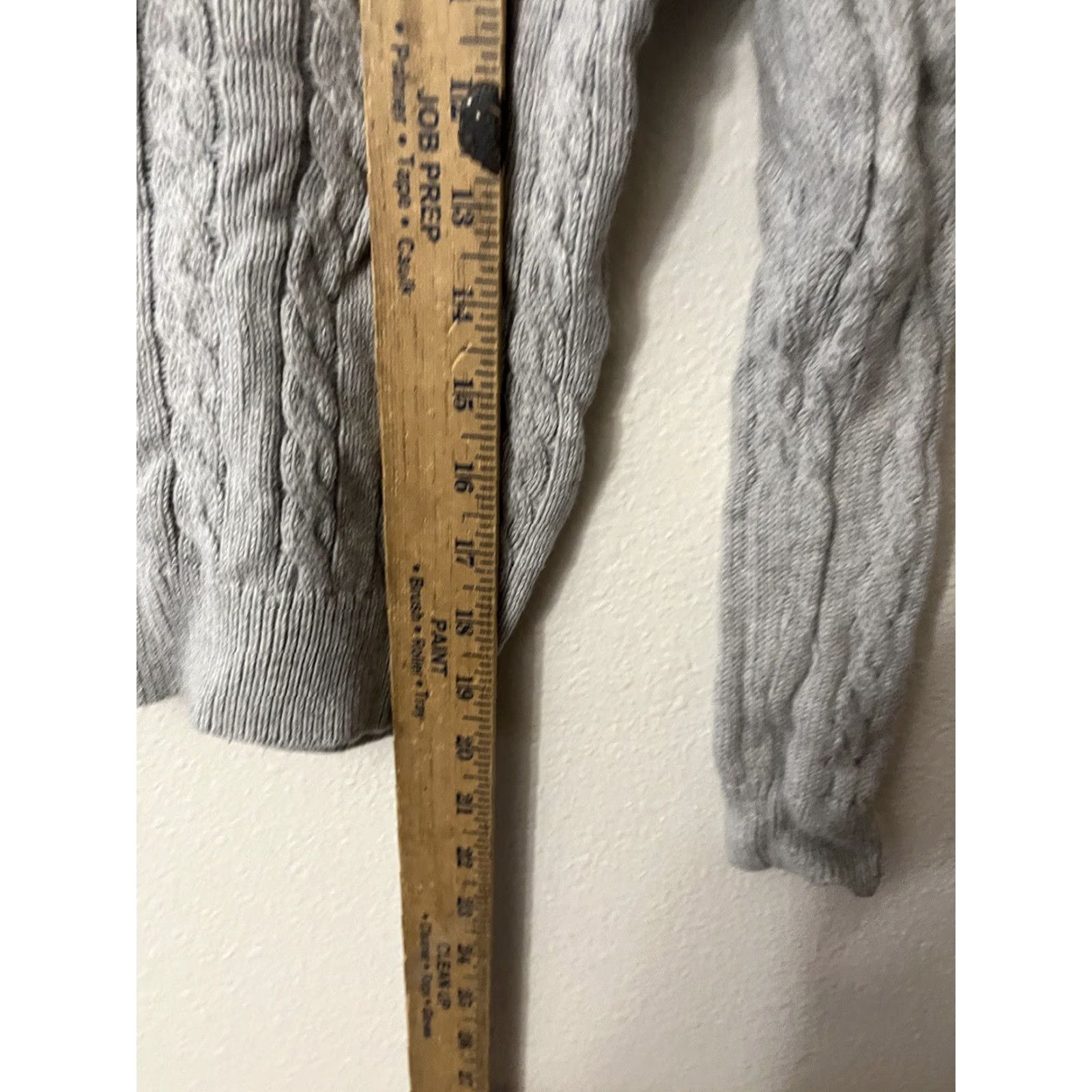 Vineyard Vines VINEYARD VINES Girl's Cable Knit Sweater Crew Neck Cotton Blend Pullover Size S Gray Girls Fall Casual Size S / US 4 / IT 40 - 5 Thumbnail