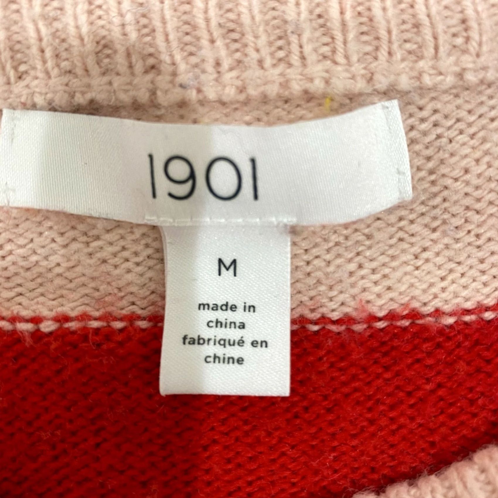 Nordstrom Nordstrom 1901 Women's Pullover Sweater Multicolor Striped Crew Neck Long Sleeve Size M Size M / US 6-8 / IT 42-44 - 7 Thumbnail