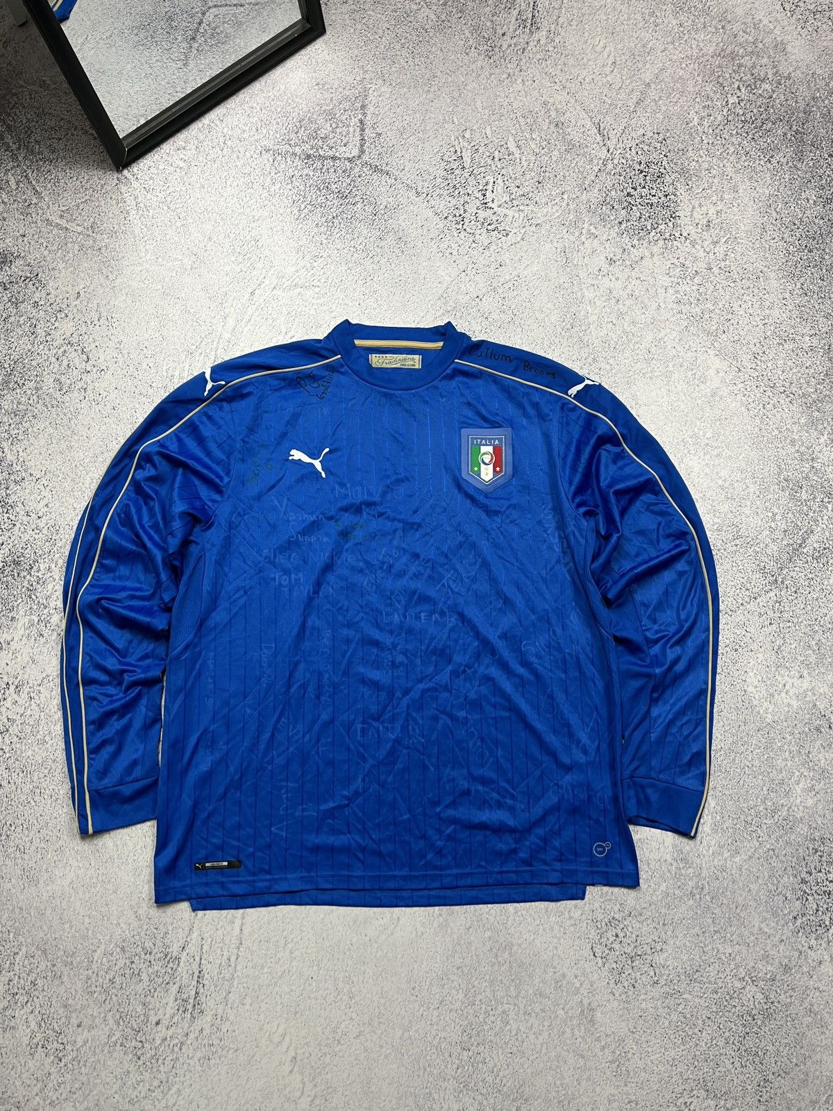 Puma Puma Italy 2016/17 Soccer Jersey Longsleeve Blokecore Shirt Size US XXL / EU 58 / 5 - 1 Thumbnail