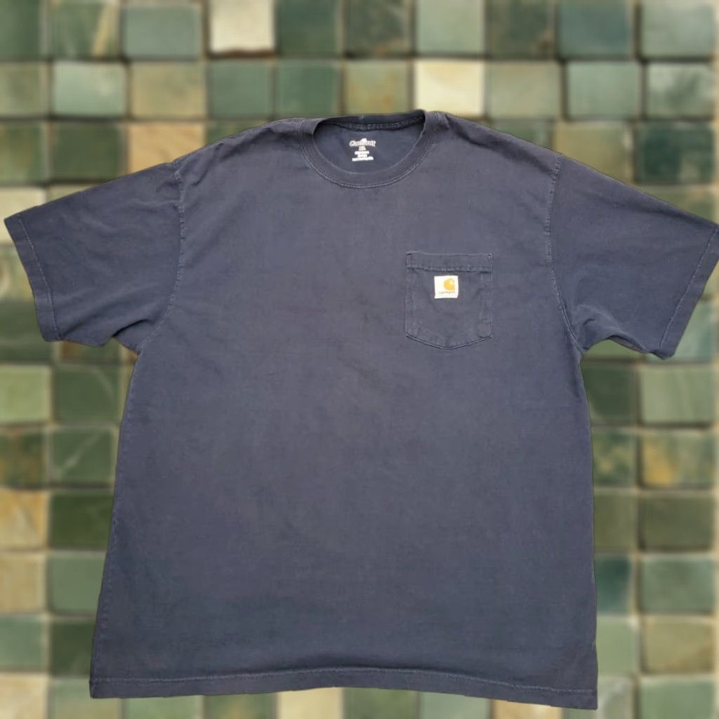 Carhartt VINTAGE Carhartt Shirt Men XL Black Faded Short Sleeve Crewneck Pocket Work Street TEE Size US XL / EU 56 / 4 - 1 Thumbnail