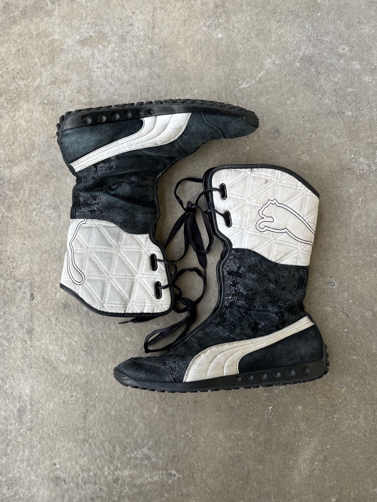 Vintage Puma Vintage Boxing HiTop Sneakers Grailed