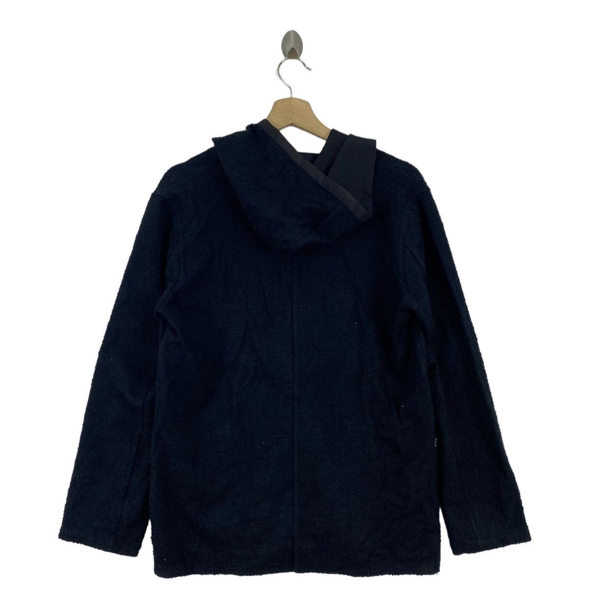 Studio D'Artisan STUDIO D ARTISAN Black Retro Sherpa Hooded Cardigan Sweater Size US S / EU 44-46 / 1 - 2 Thumbnail