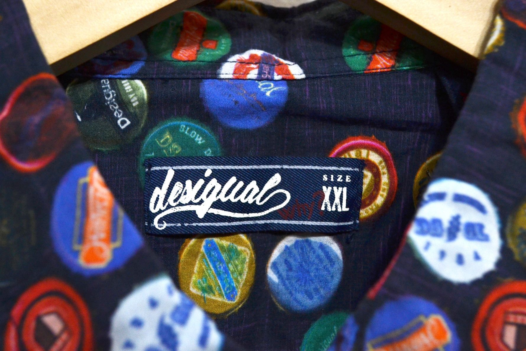 Desigual Desigual Bottle Caps Long Sleeve Button Shirt Size XXL Size US XXL / EU 58 / 5 - 3 Thumbnail