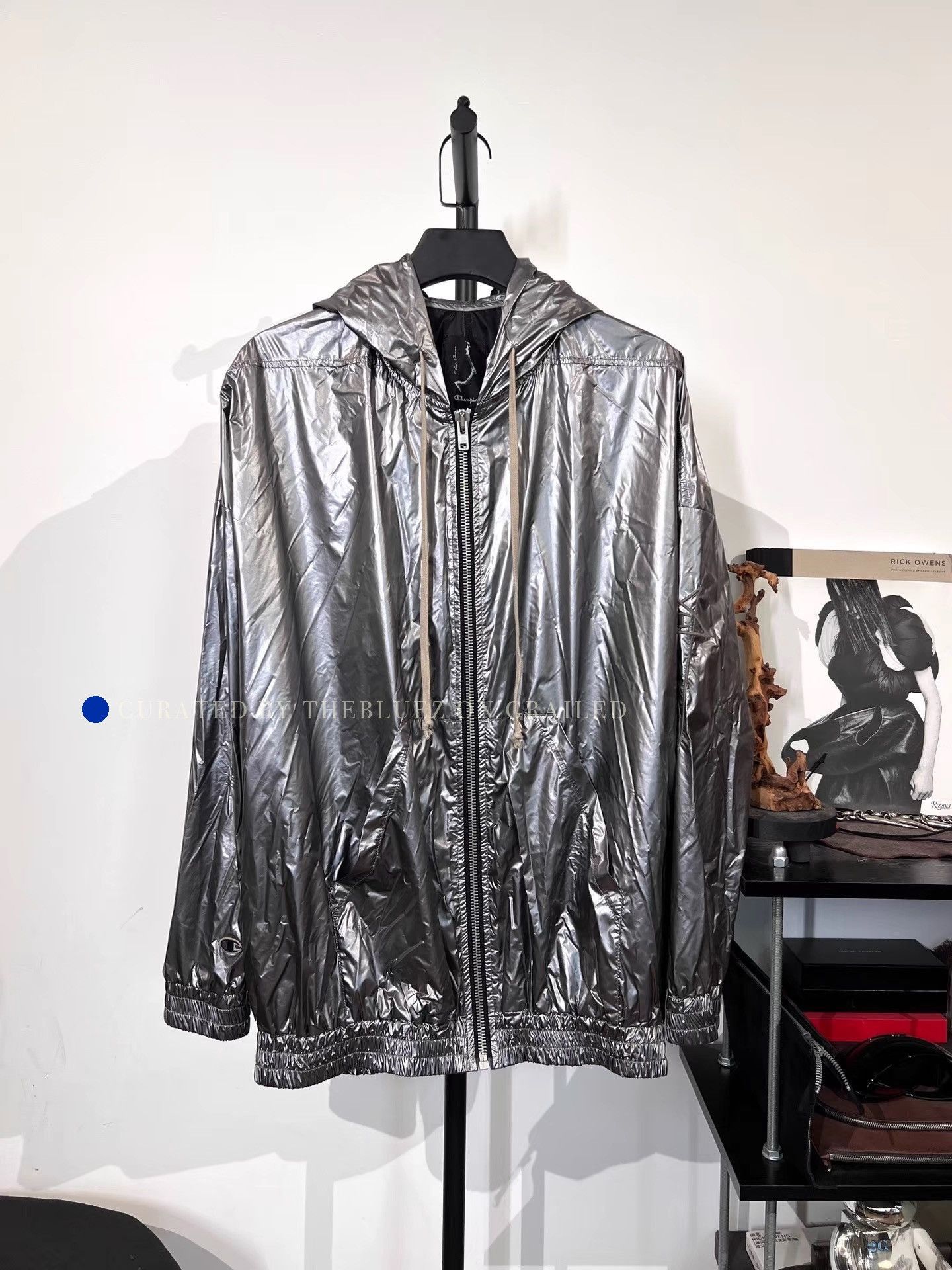 Rick Owens Silver Metal Nylon Jacket Size US M / EU 48-50 / 2 - 1 Preview