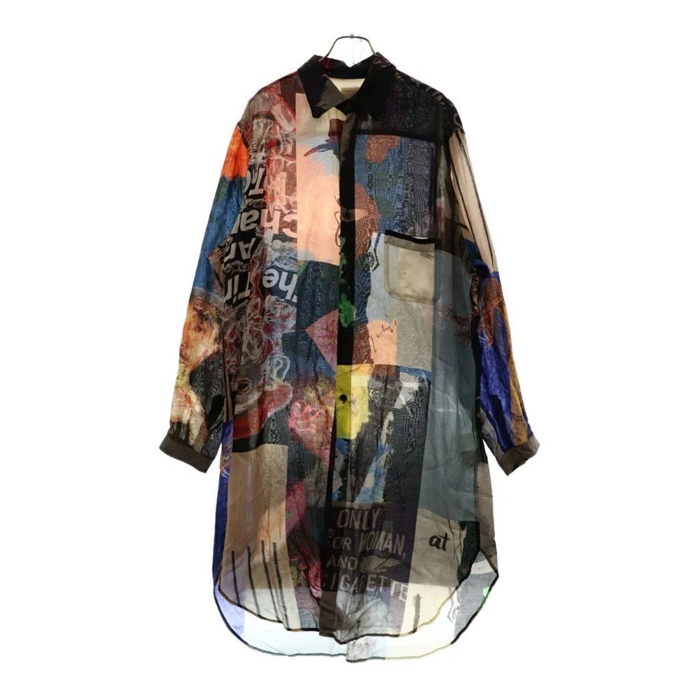 Yohji Yamamoto BLACK Scandal Yohji Yamamoto 18SS multi-print long shirt Size US M / EU 48-50 / 2 - 1 Thumbnail