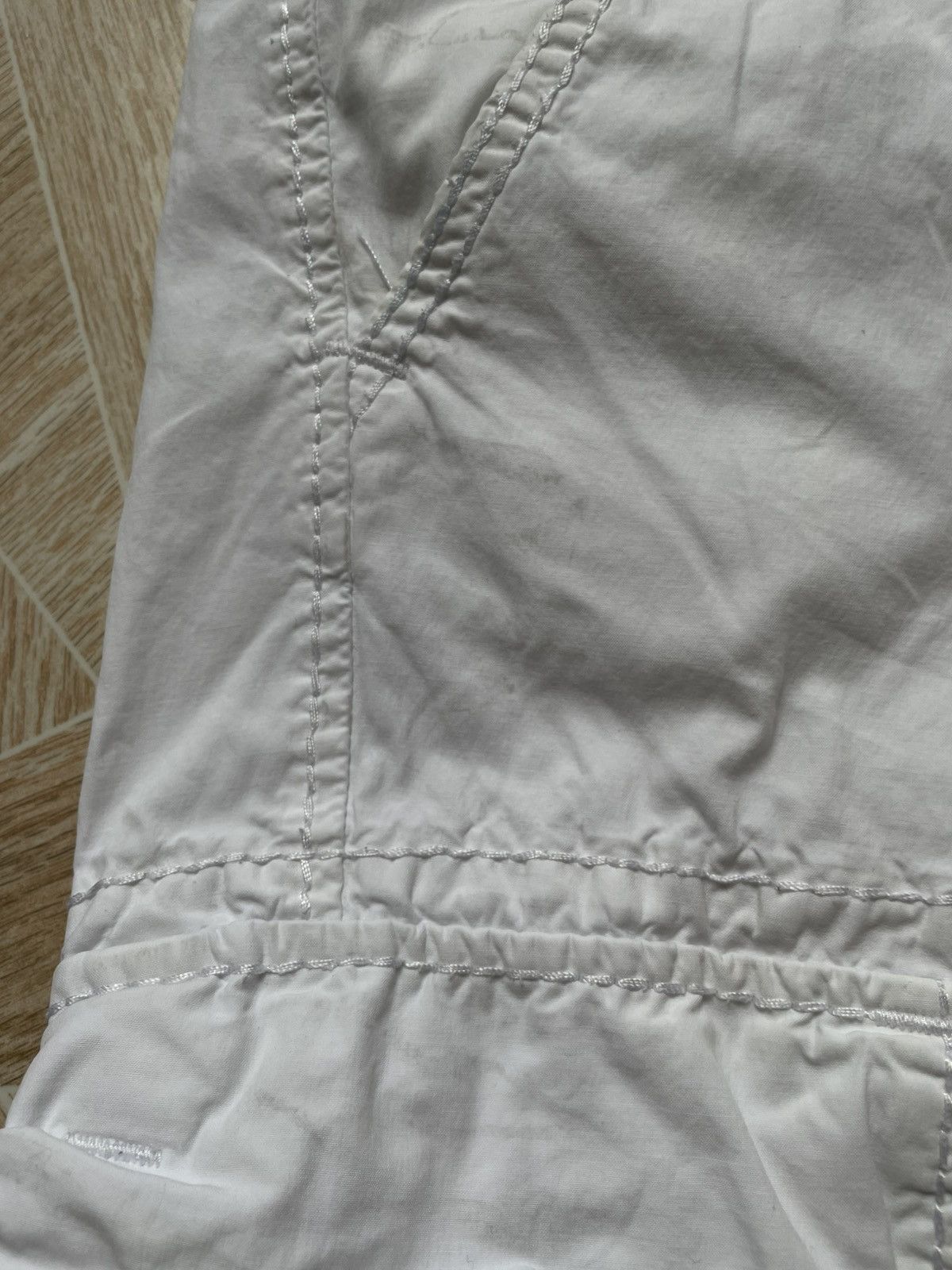 True Religion True Religion Cargo Shorts White 34 Embroidered Seams Logo Size US 34 / EU 50 - 13 Thumbnail