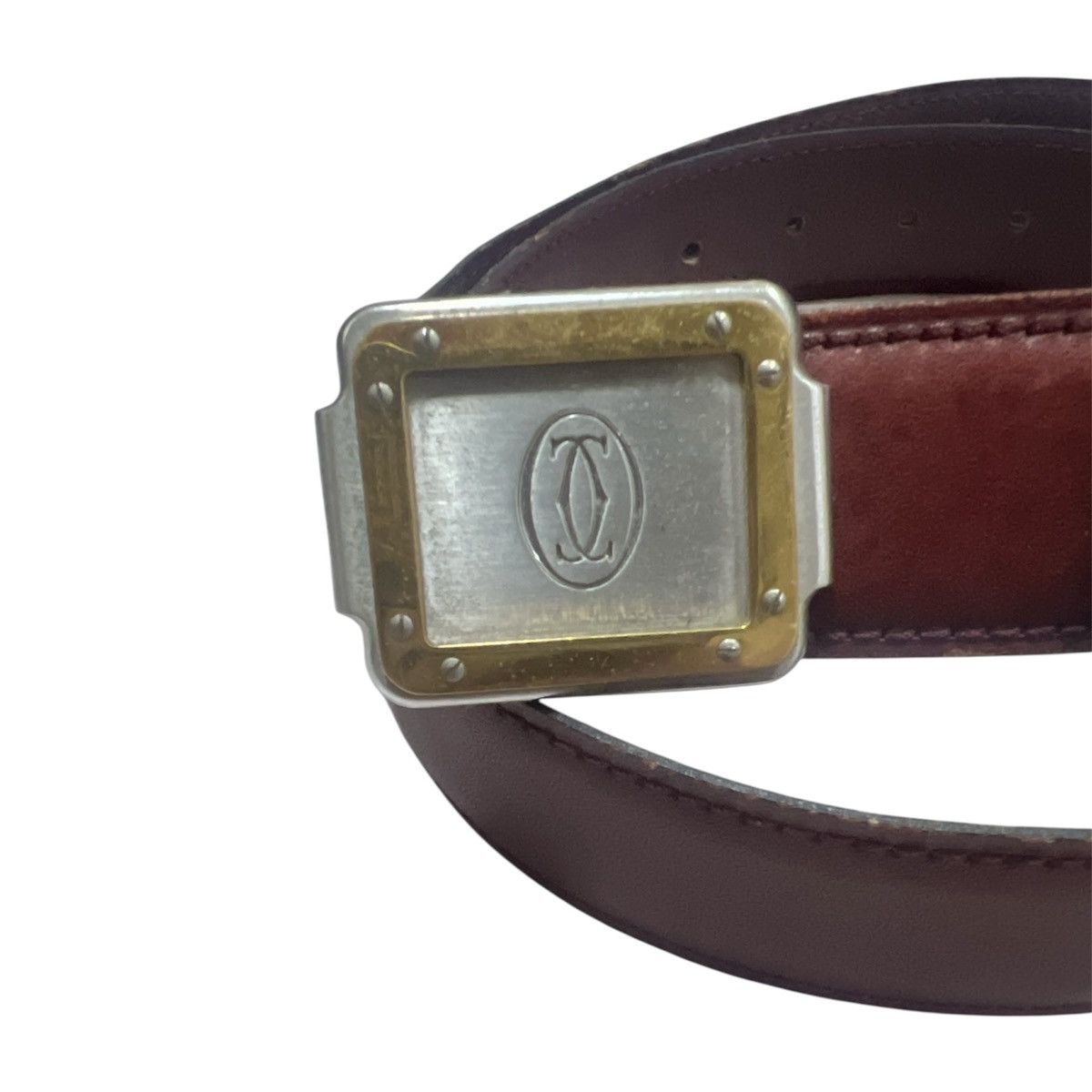 Cartier Vintage Cartier santos must de Cartier leather belt Size 30 - 2 Thumbnail