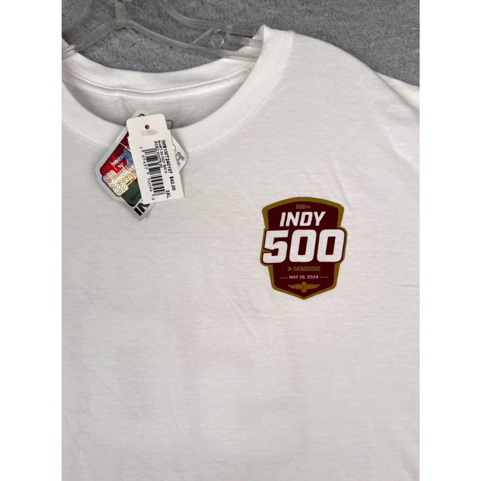 Vintage Legends Global Merchandise Indy 500 Shirt Men 3XL White Short Sleeve Crew Neck IMS Indycar NEW Vintage: No Cars Racing All Seasons 2020s Mens Size US XXL / EU 58 / 5 - 6 Thumbnail
